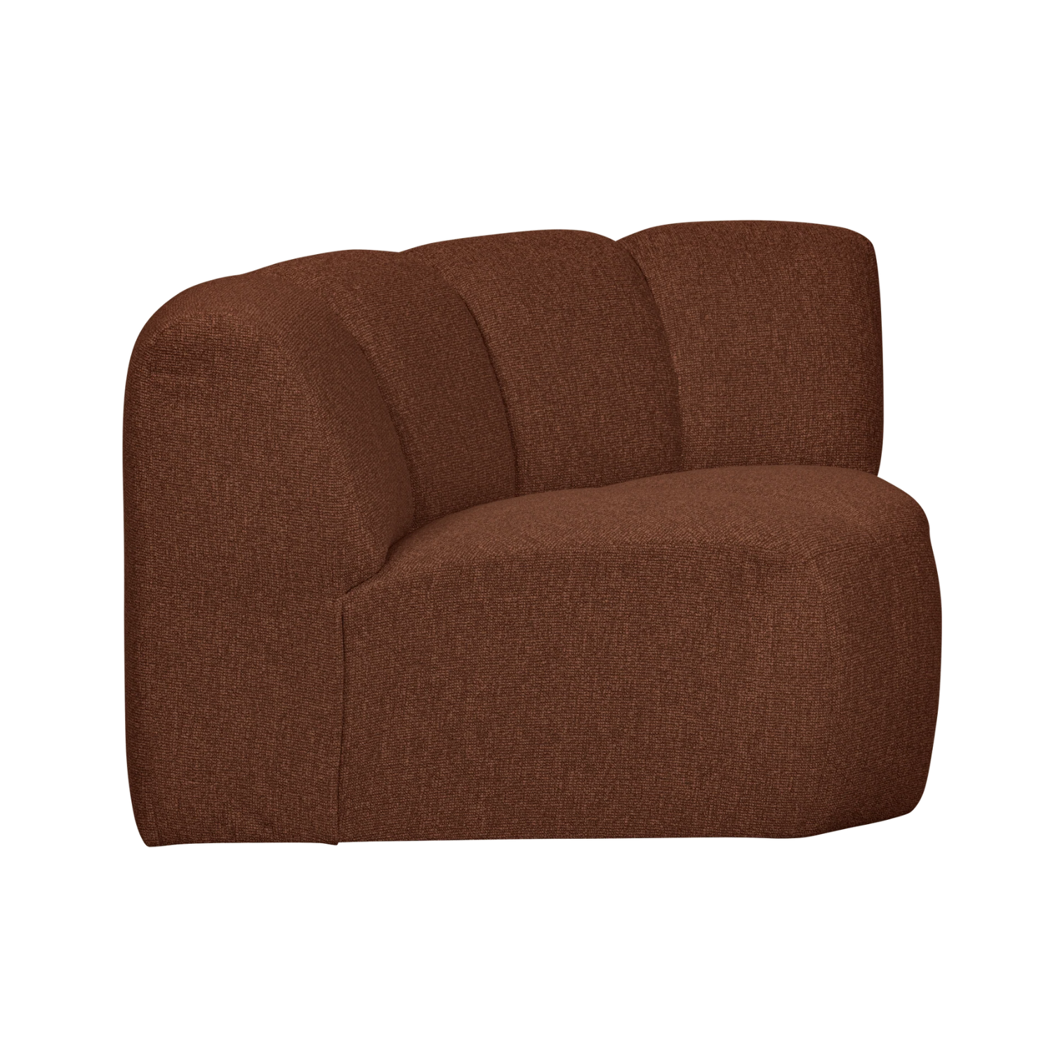 Sofa modułowa MOJO - element narożny brązowy bouclé