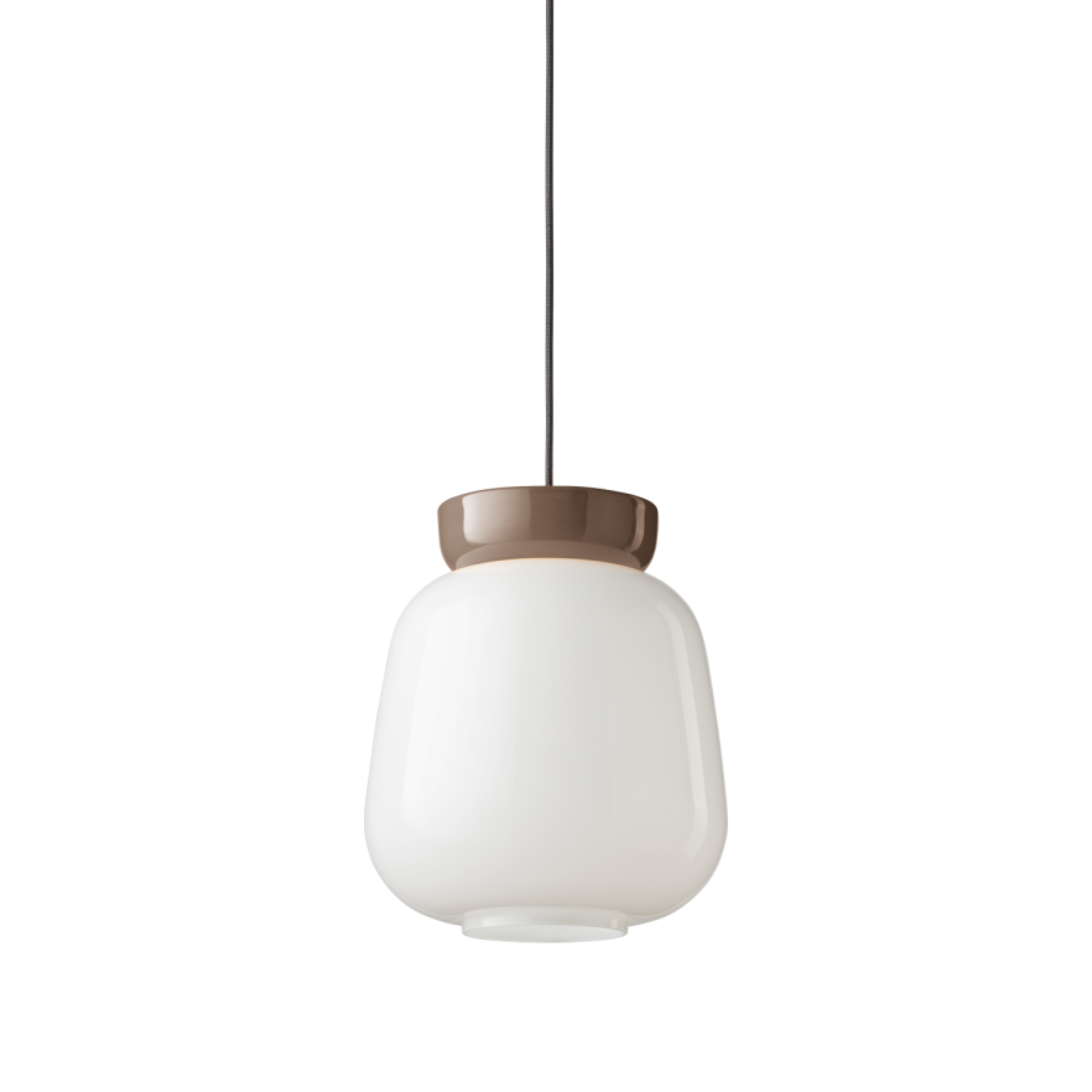 Lampa wisząca ceramiczna CORCOVADO mleczny z mokka