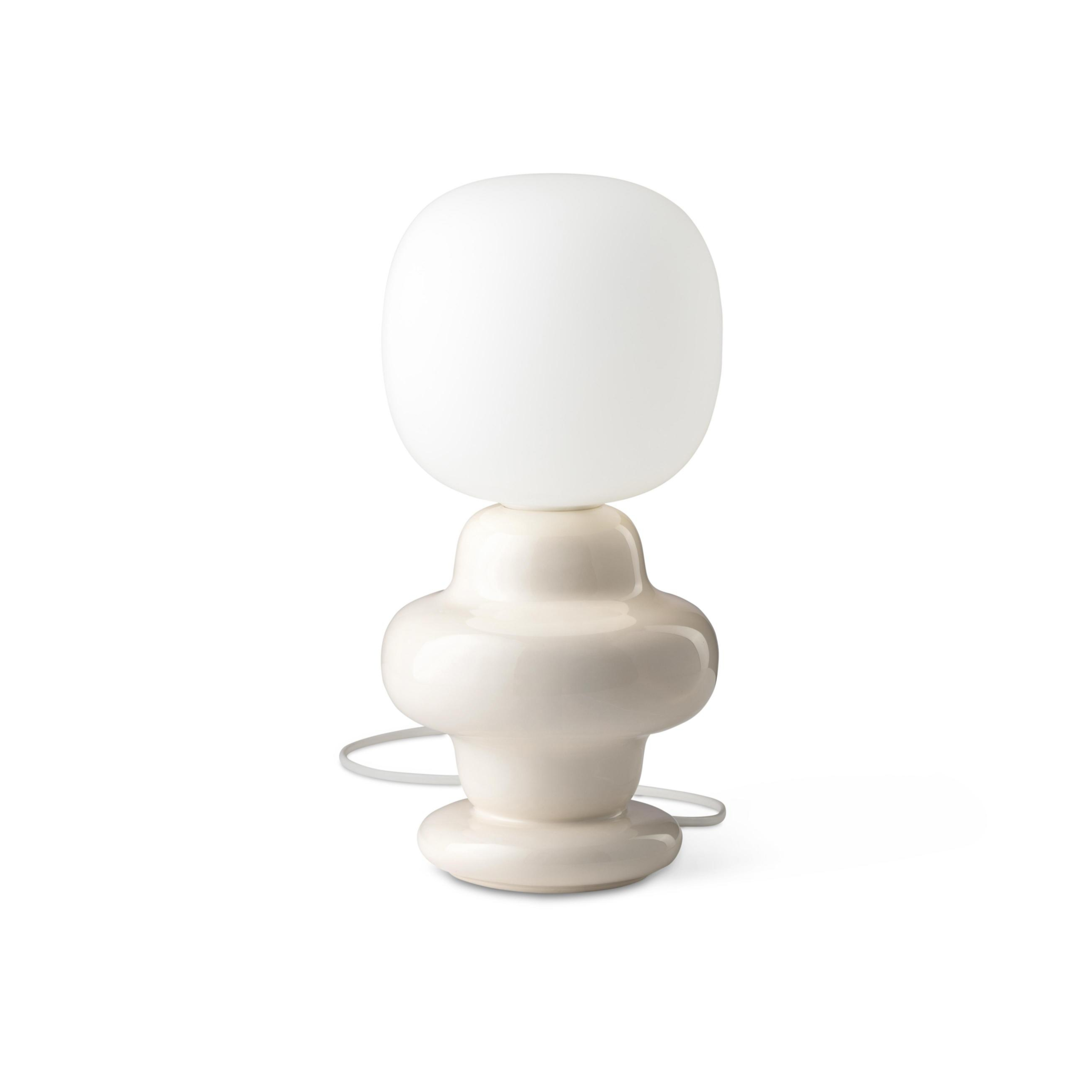 Lampa stołowa ceramiczna COPACABANA kremowy