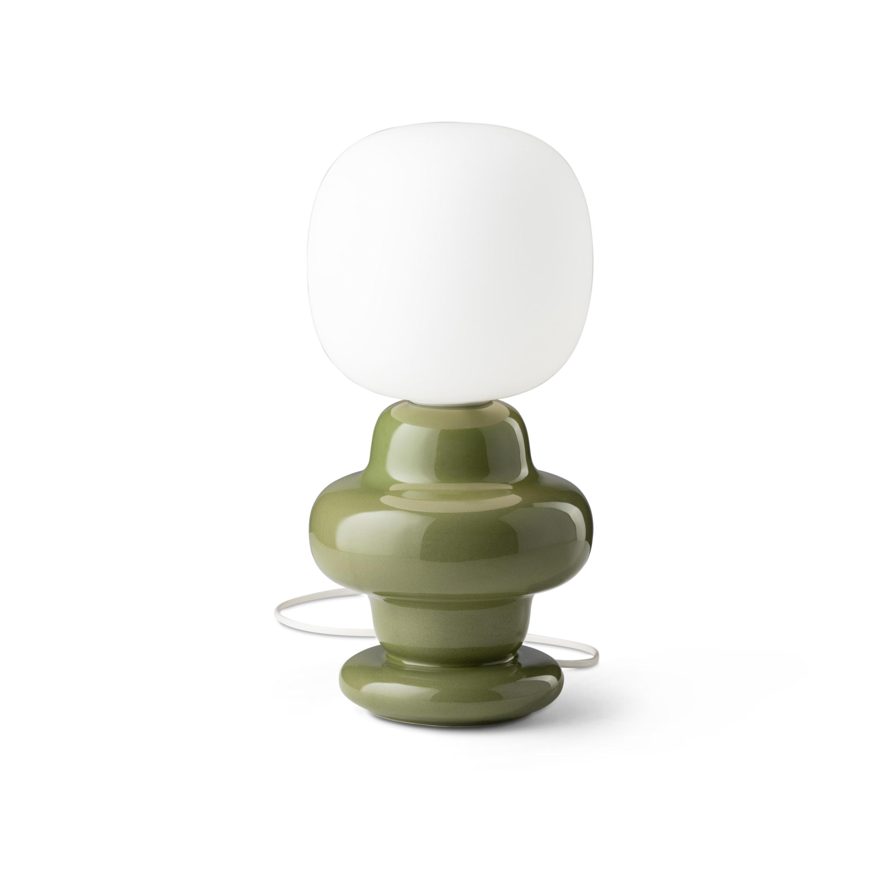 Lampa stołowa ceramiczna COPACABANA szałwiowy
