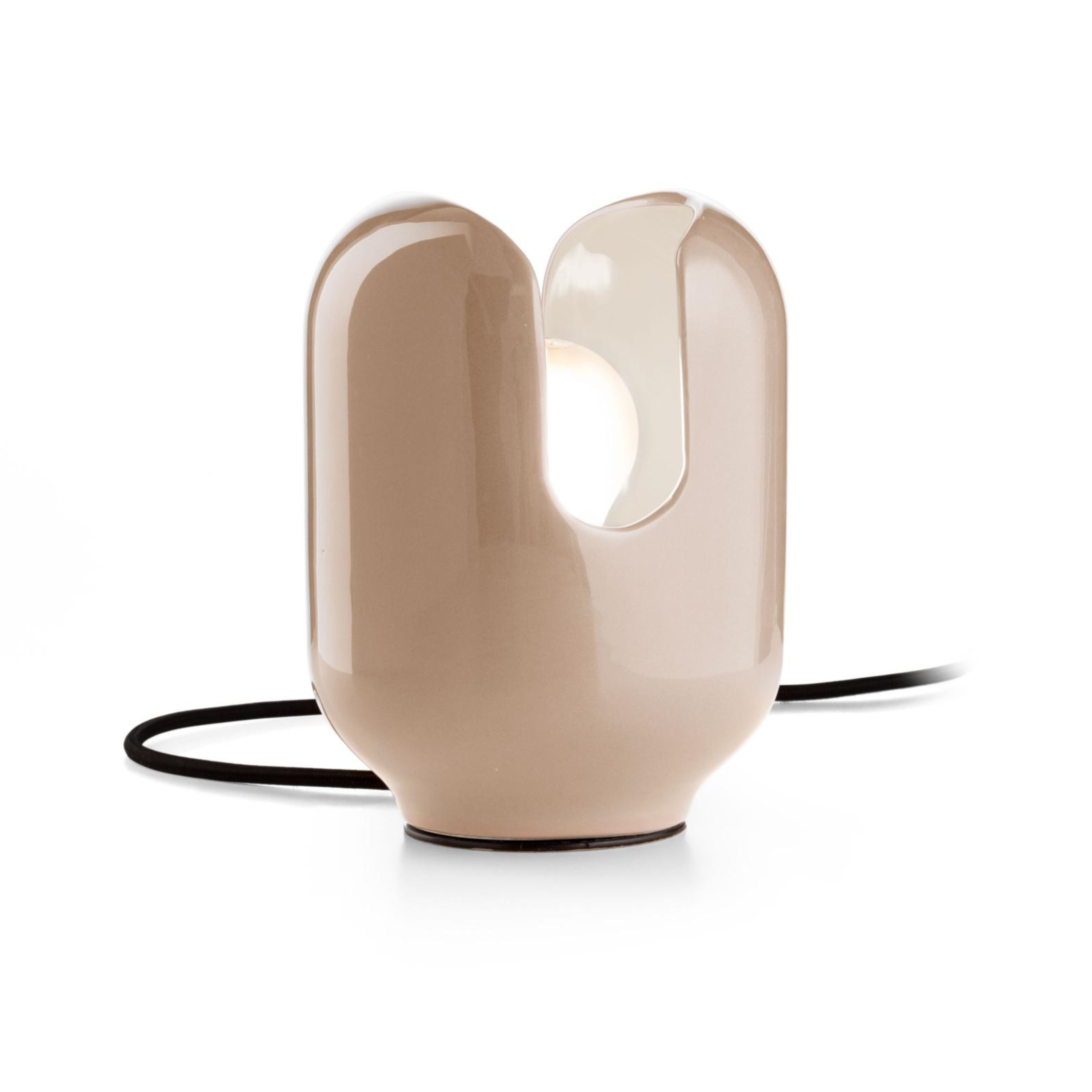 Lampa stołowa ceramiczna BATUCADA beżowy