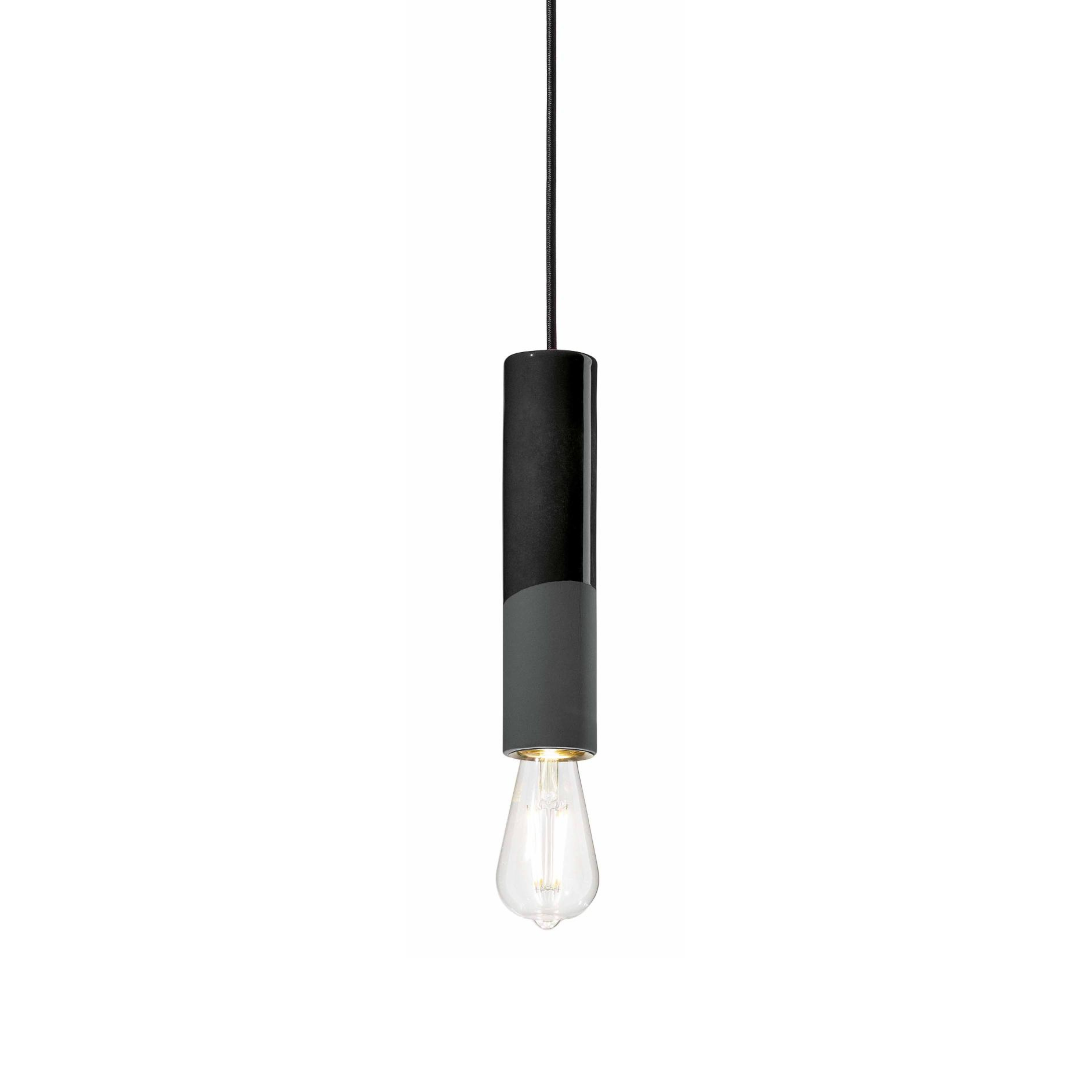 Lampa wisząca ceramiczna PI czarny