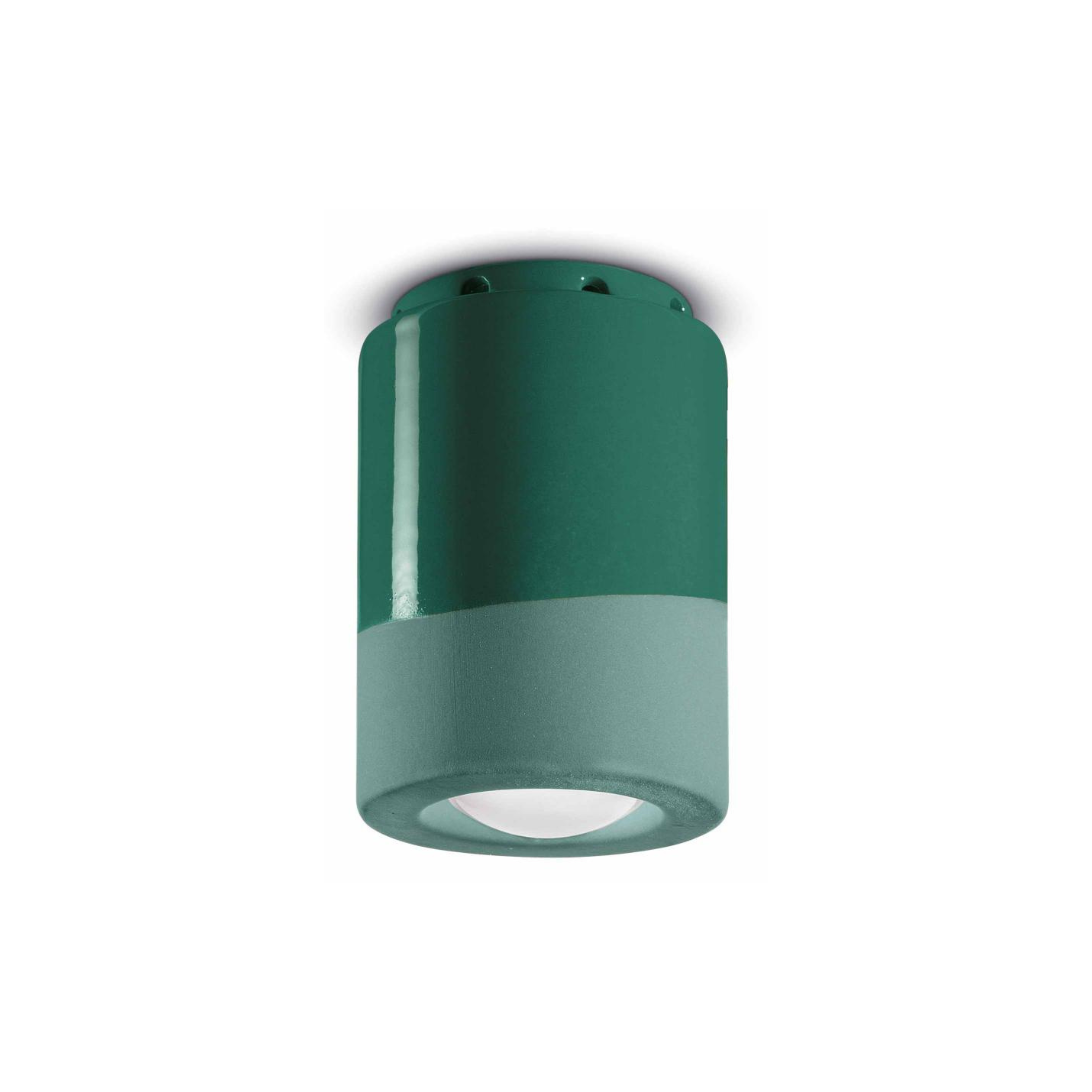 Lampa punktowa ceramiczna PI szałwiowy zielony