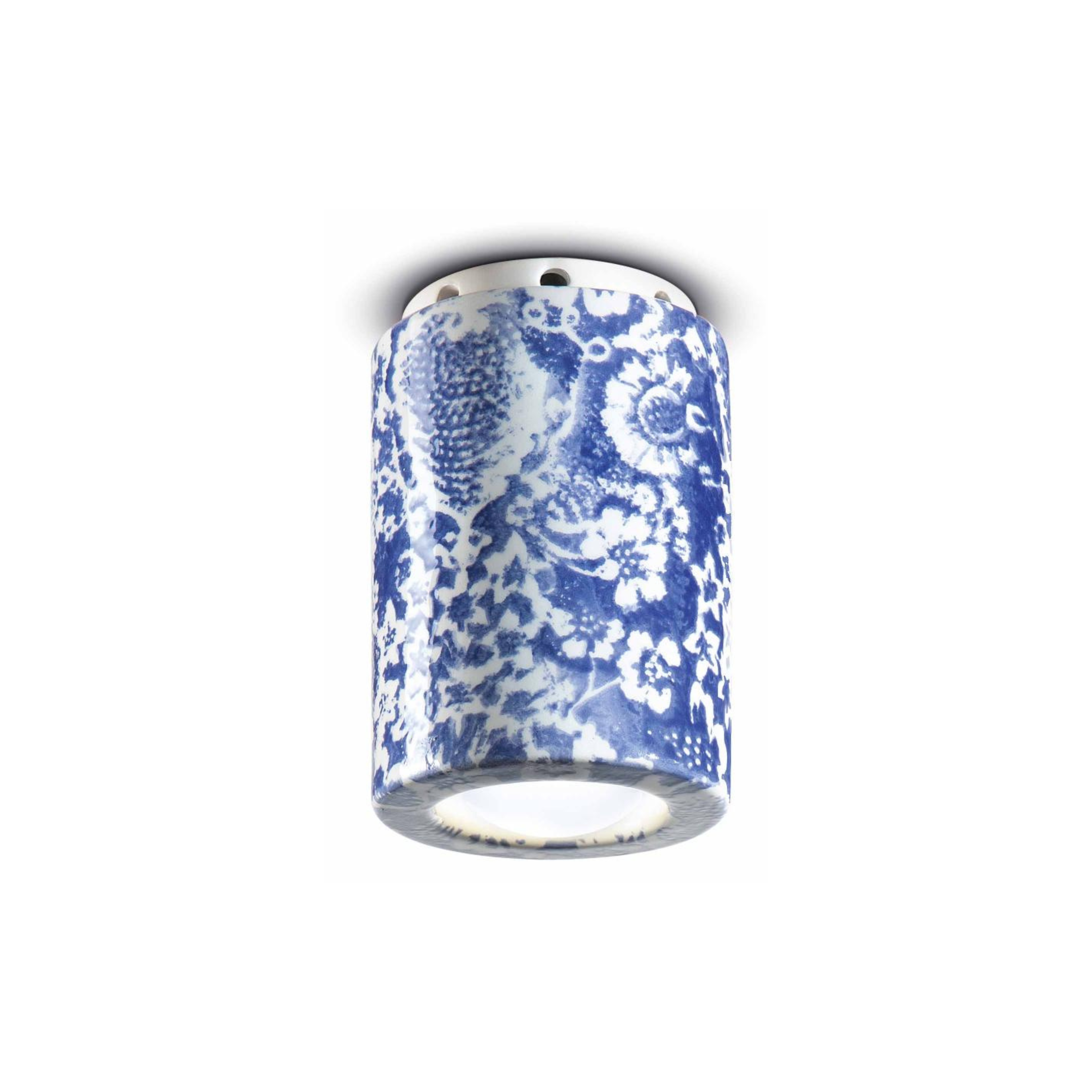 Keramikstrahler PI blaue Blumen