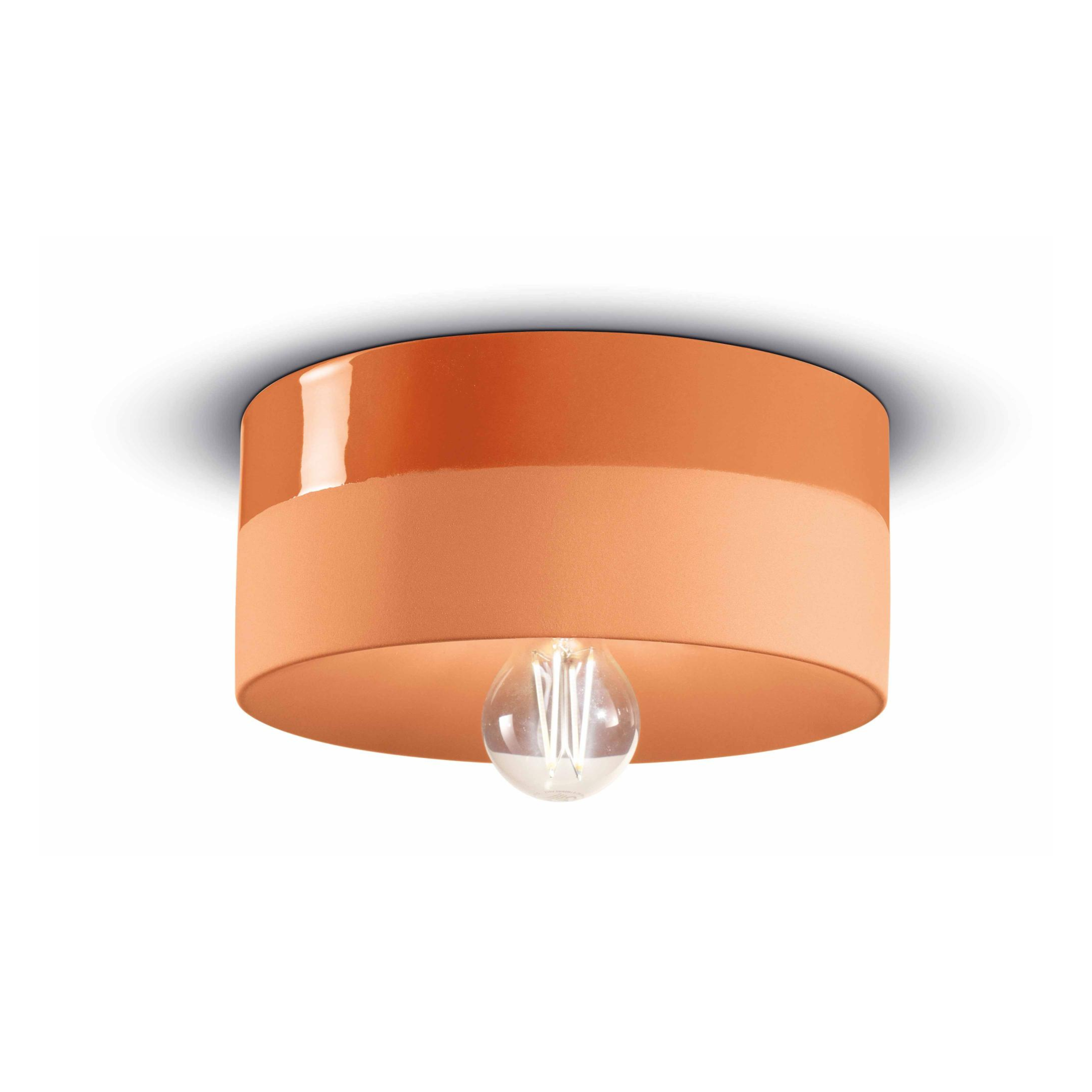 Ceramic wall lamp PI orange