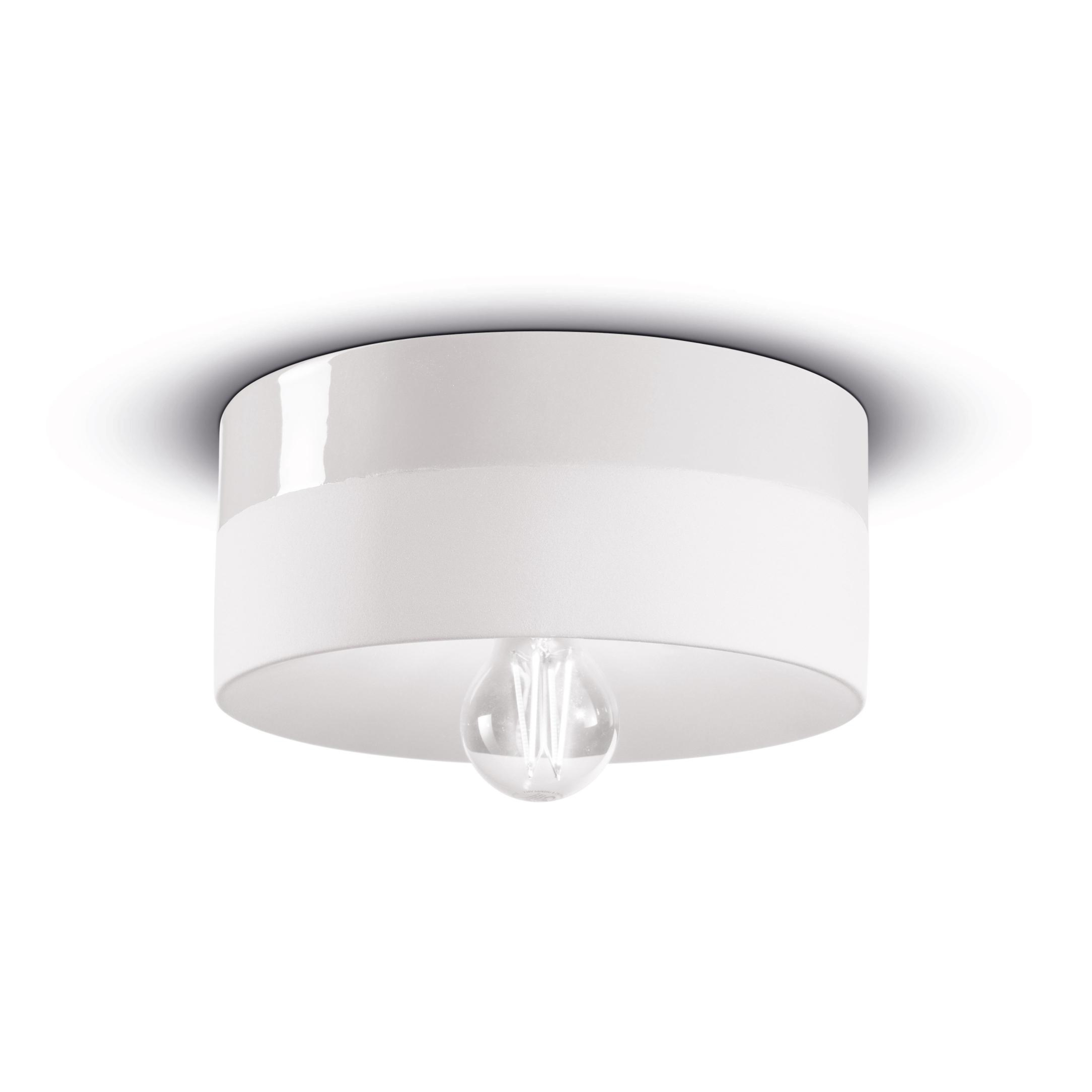 White ceramic wall lamp PI