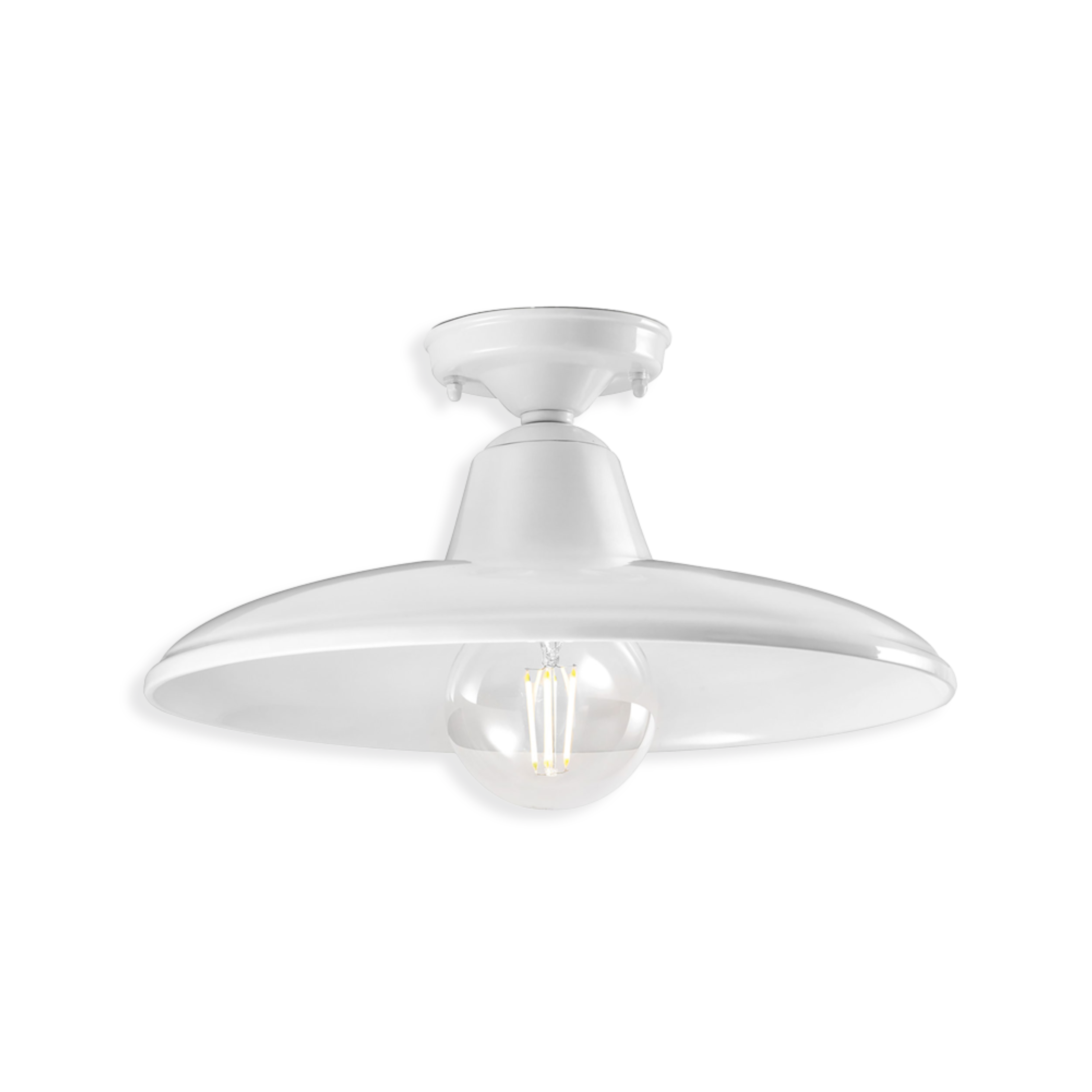 Lampa sufitowa ceramiczna B&W biały