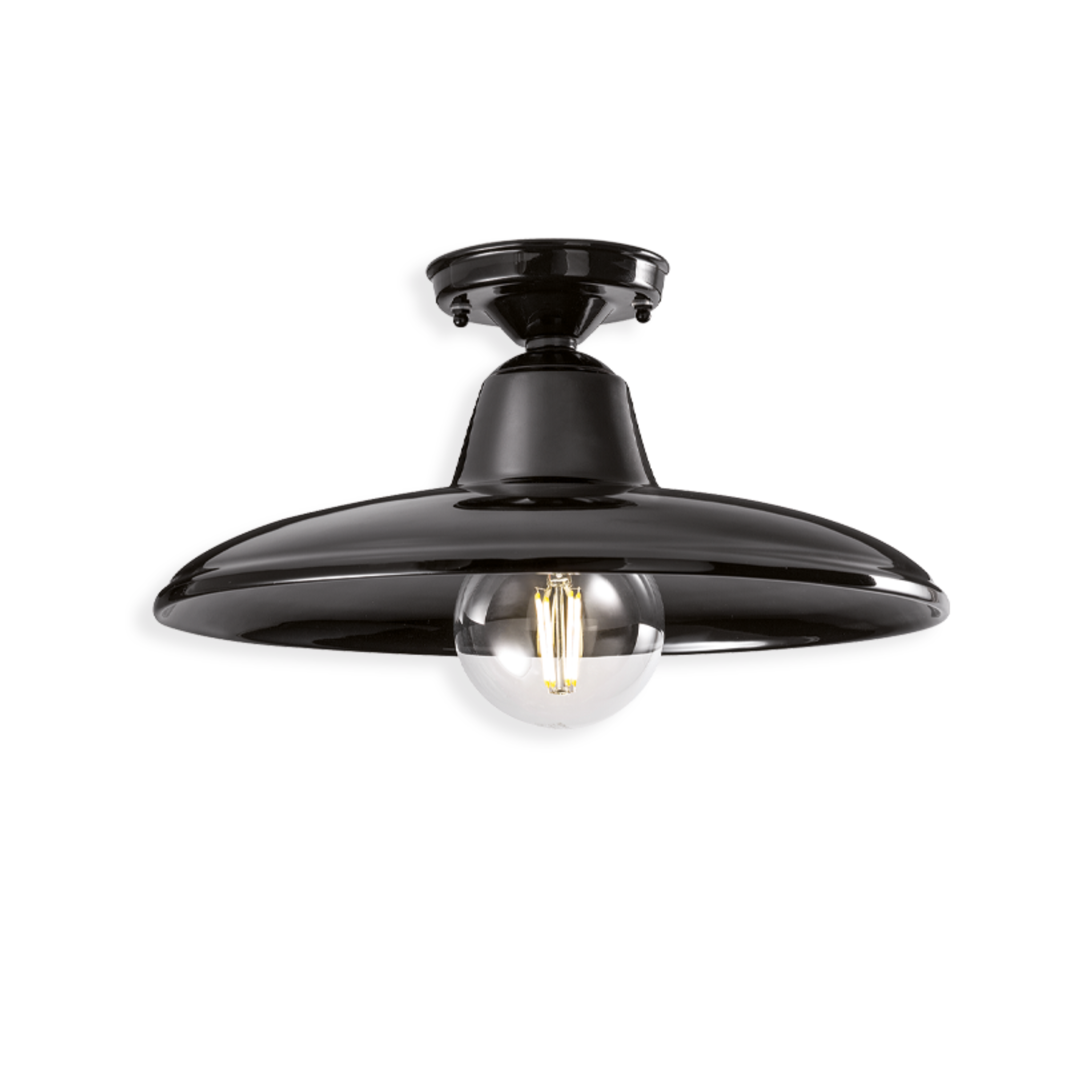 Lampa sufitowa ceramiczna B&W czarny