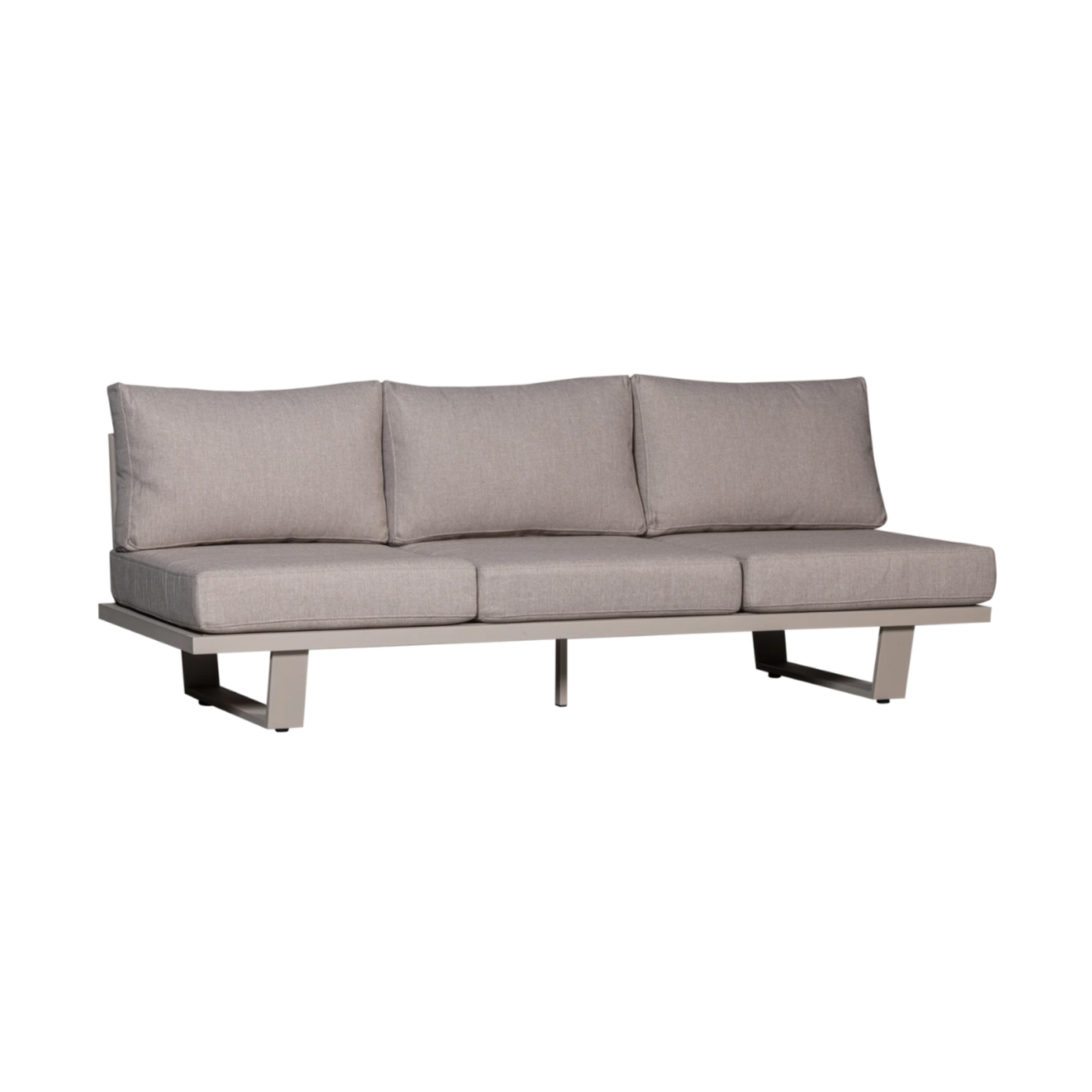 Sofa ogrodowa 3-osobowa BEAR piaskowy szary