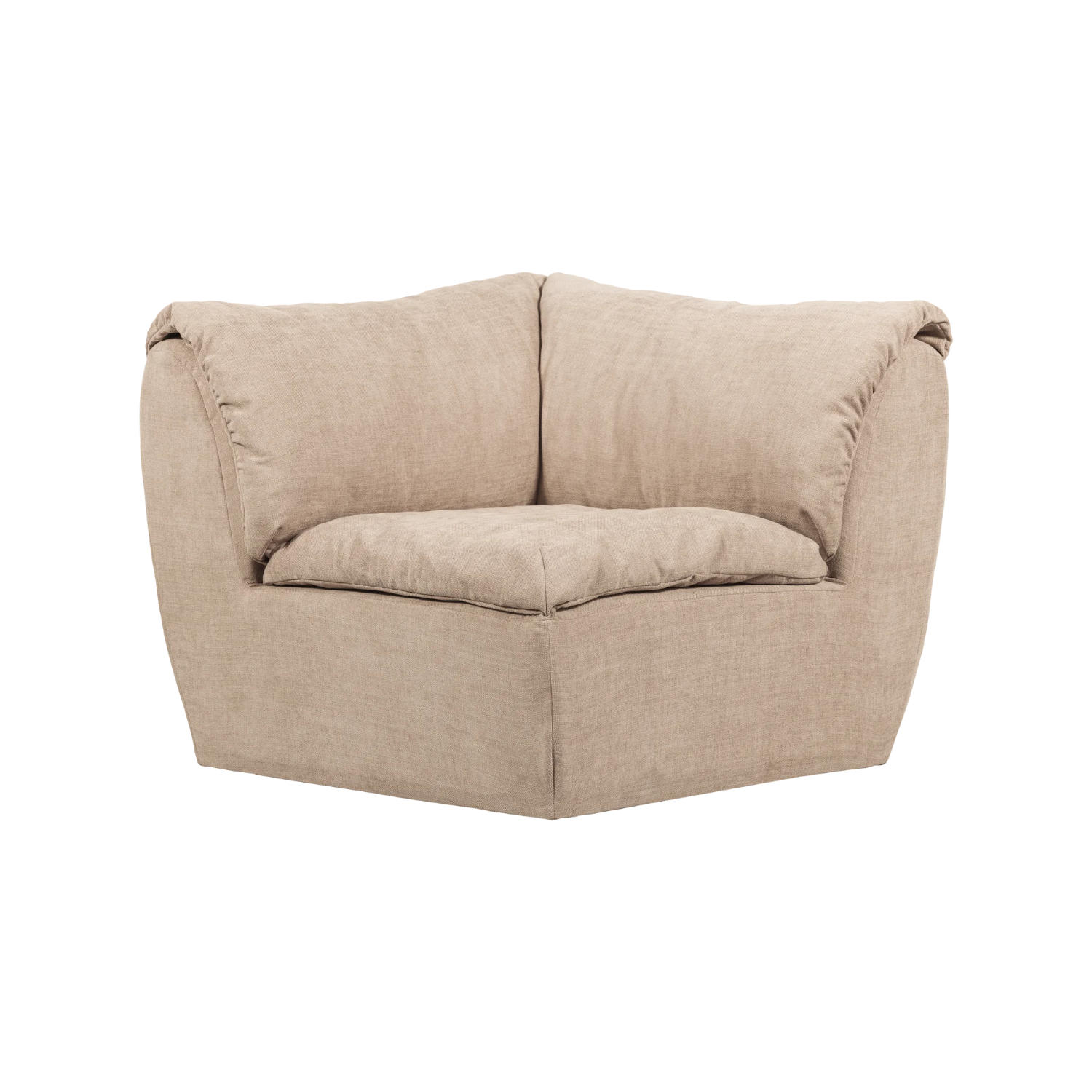 Modulsofa BAGGY - Eckelement sandfarben