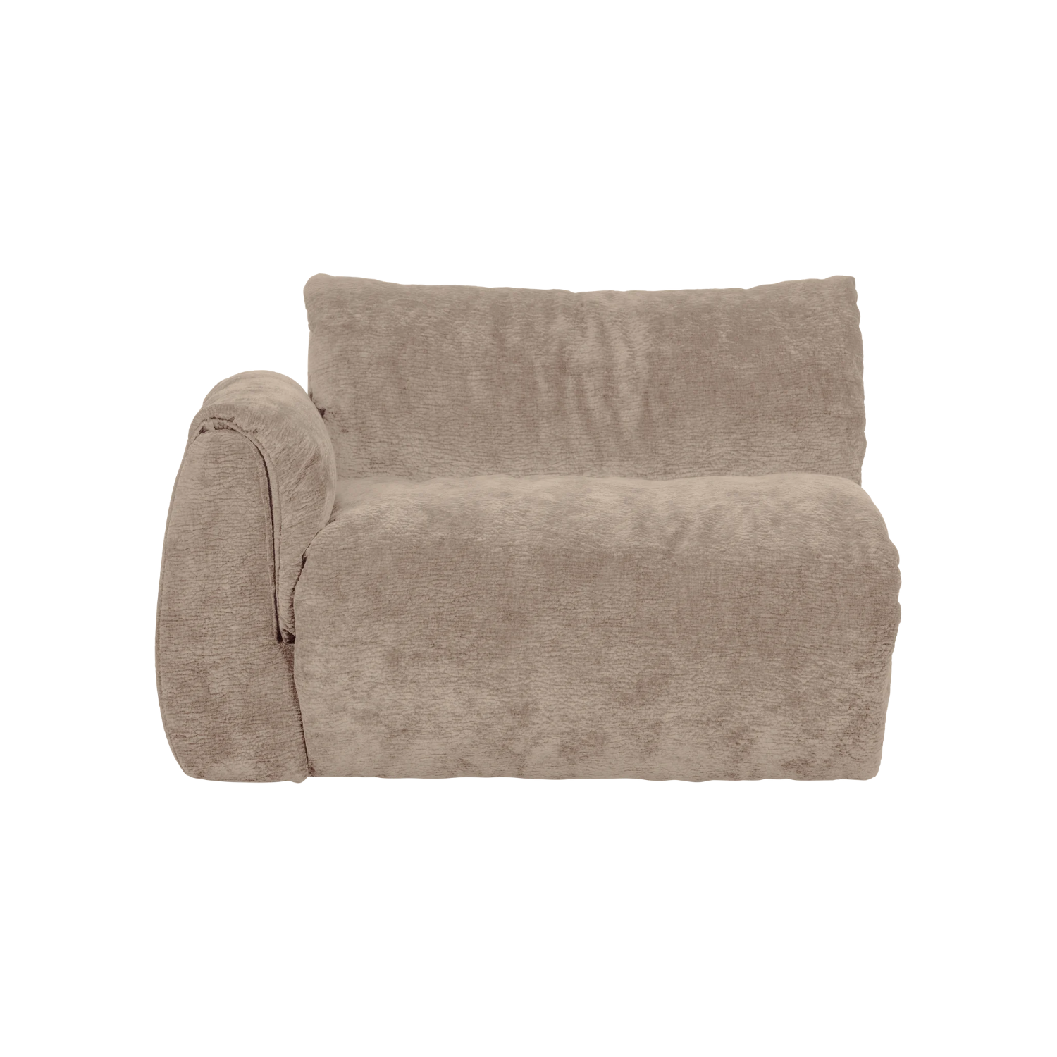 Modulares Sofa BAGGY 3D - linkes Element in Sandfarbe
