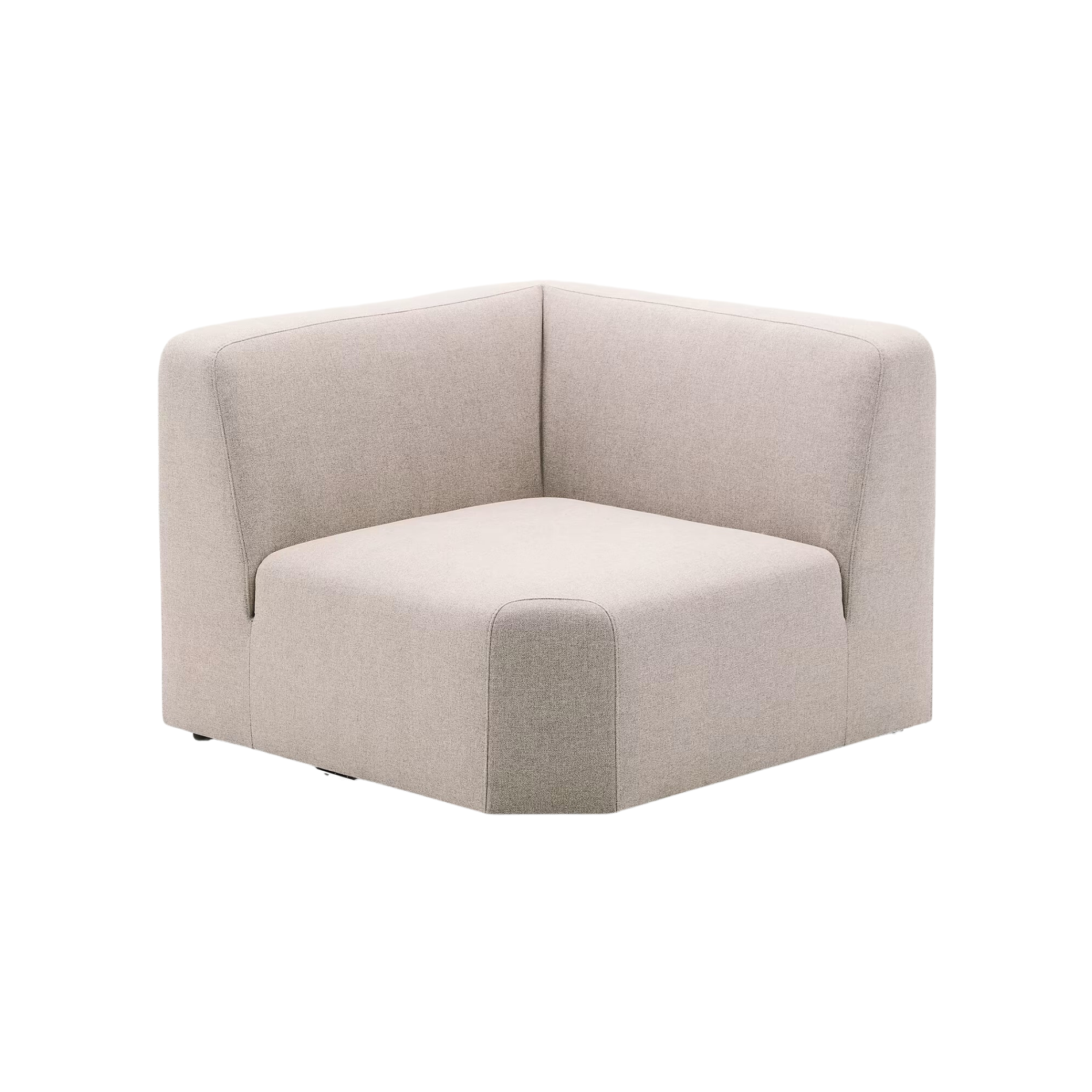 Sofa modułowa NEOM - moduł narożny beżowy