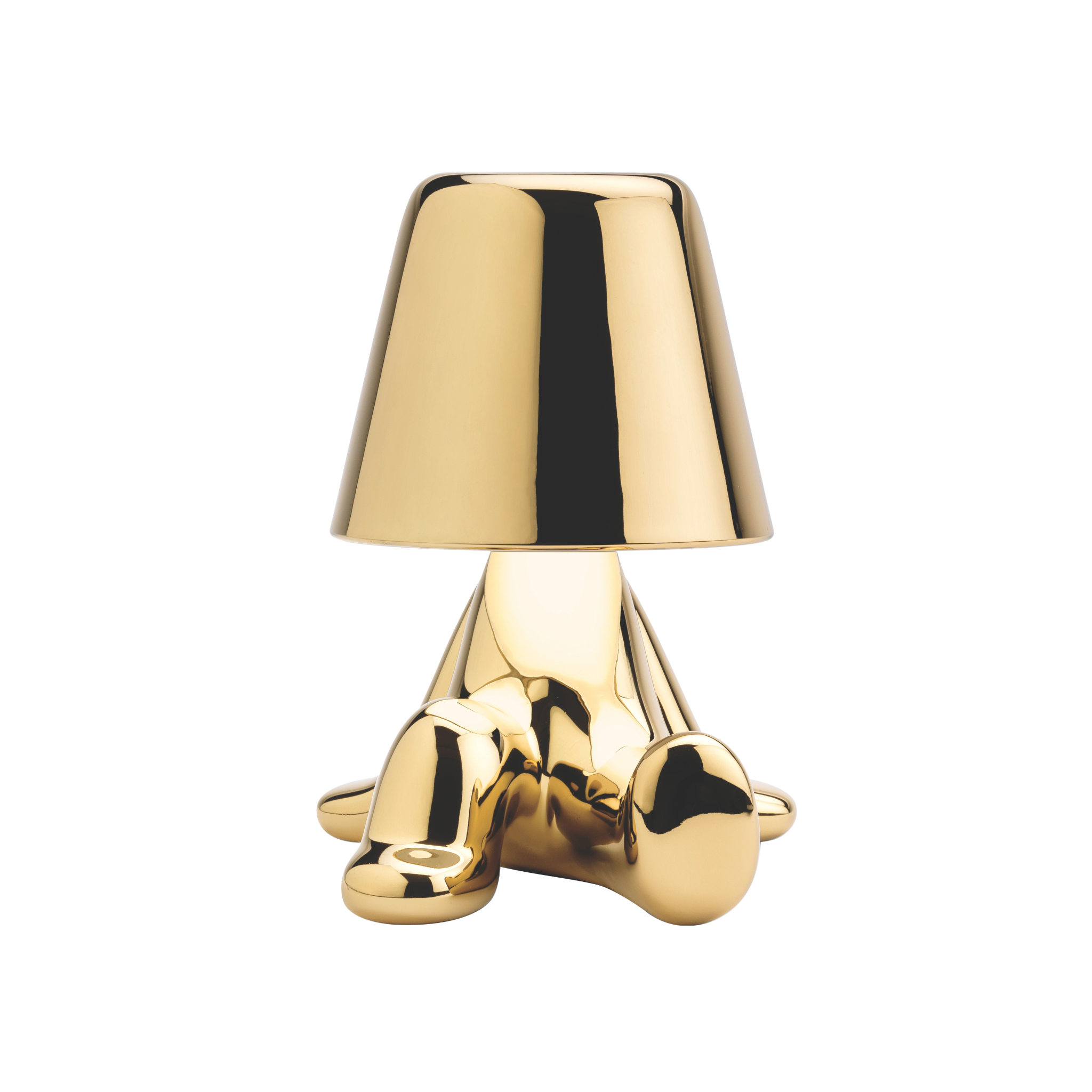 Lampka GOLDEN BROTHERS - BOB złoty