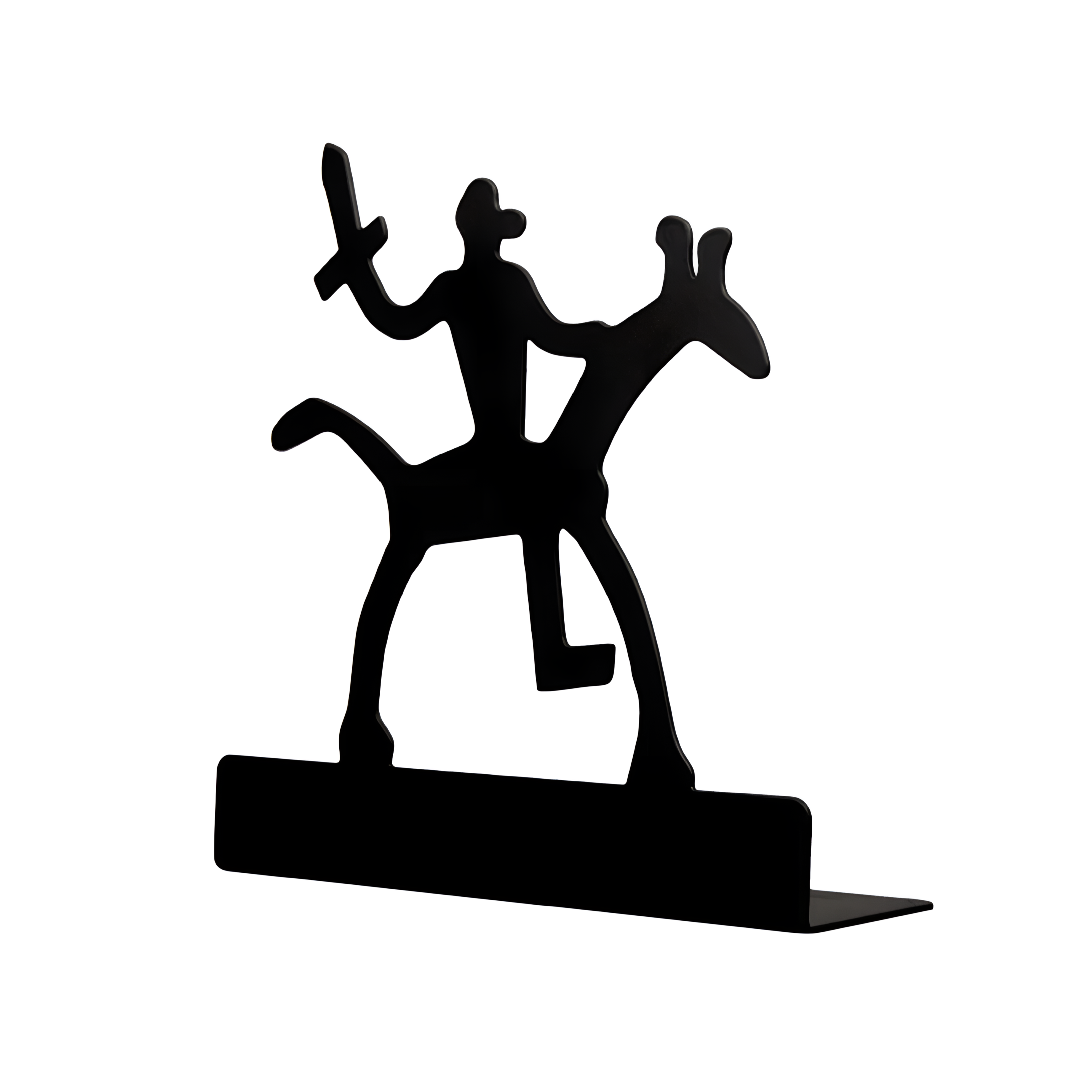 KNIGHT schwarze Buchstütze