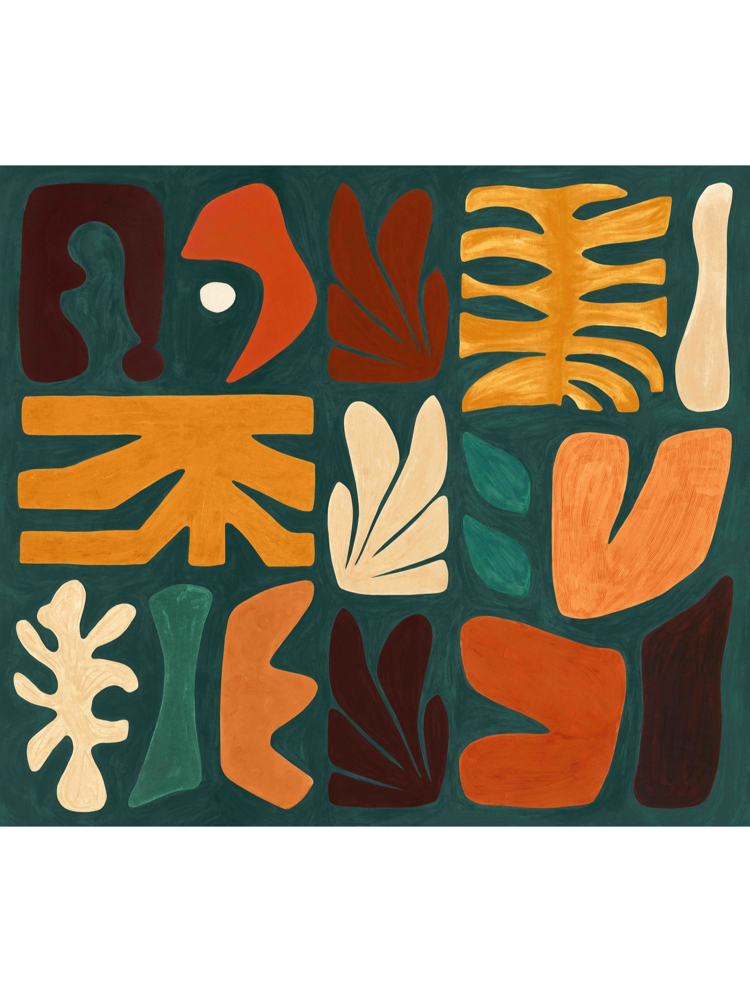 Mural JORGE zielony