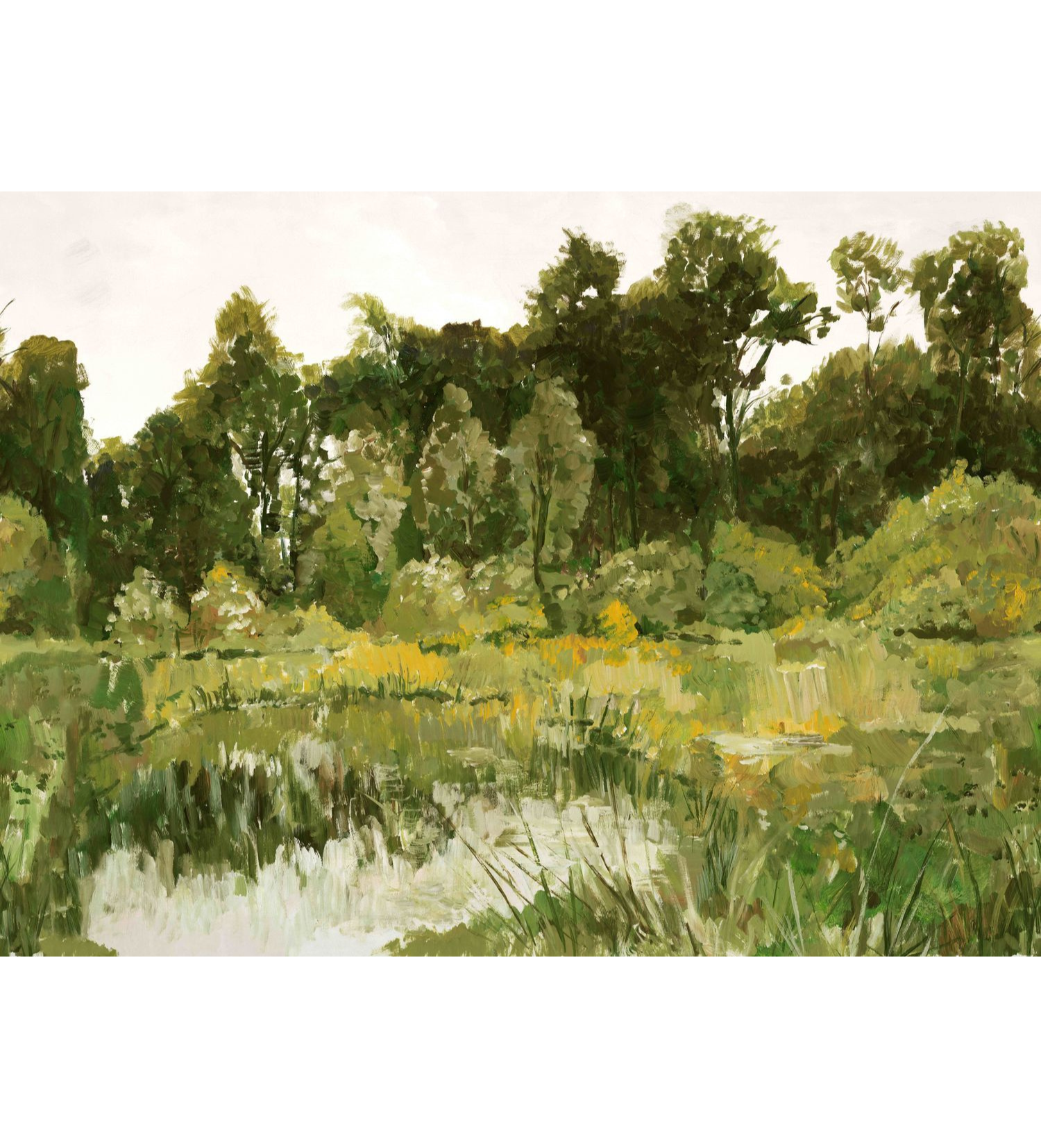 Wandbild COLVERT warmes Grün