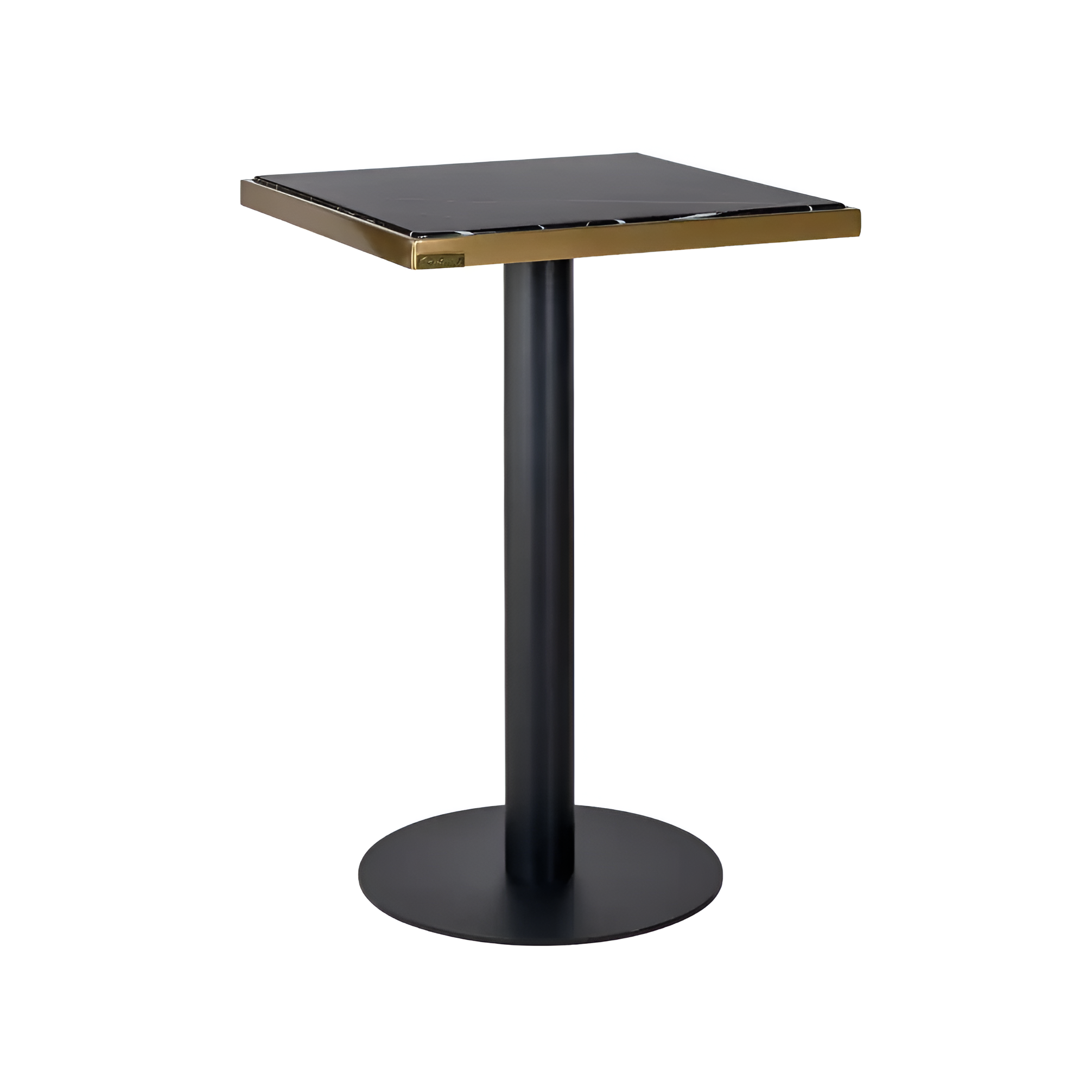 Barhocker ZENZA schwarz mit Gold