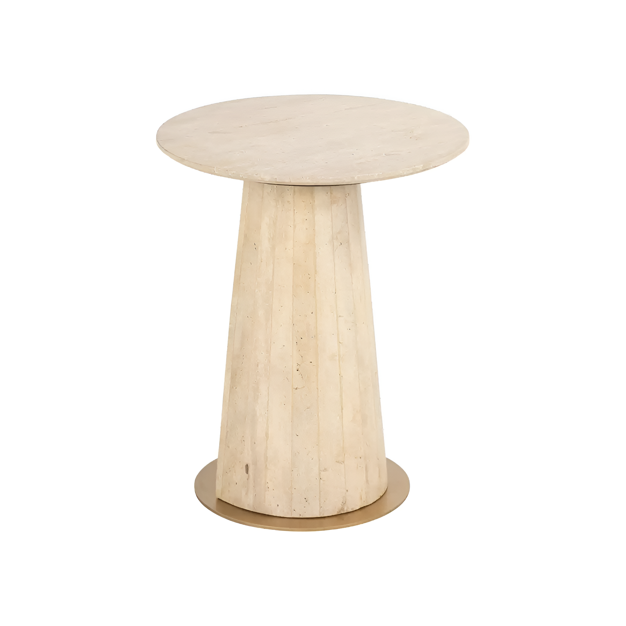 Beistelltisch KIBO beige Travertin