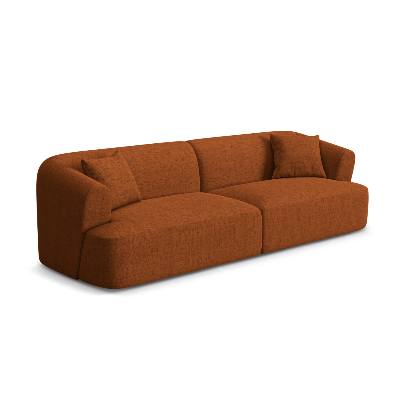 Sofa 4-osobowa CAMPI ceglany szenil