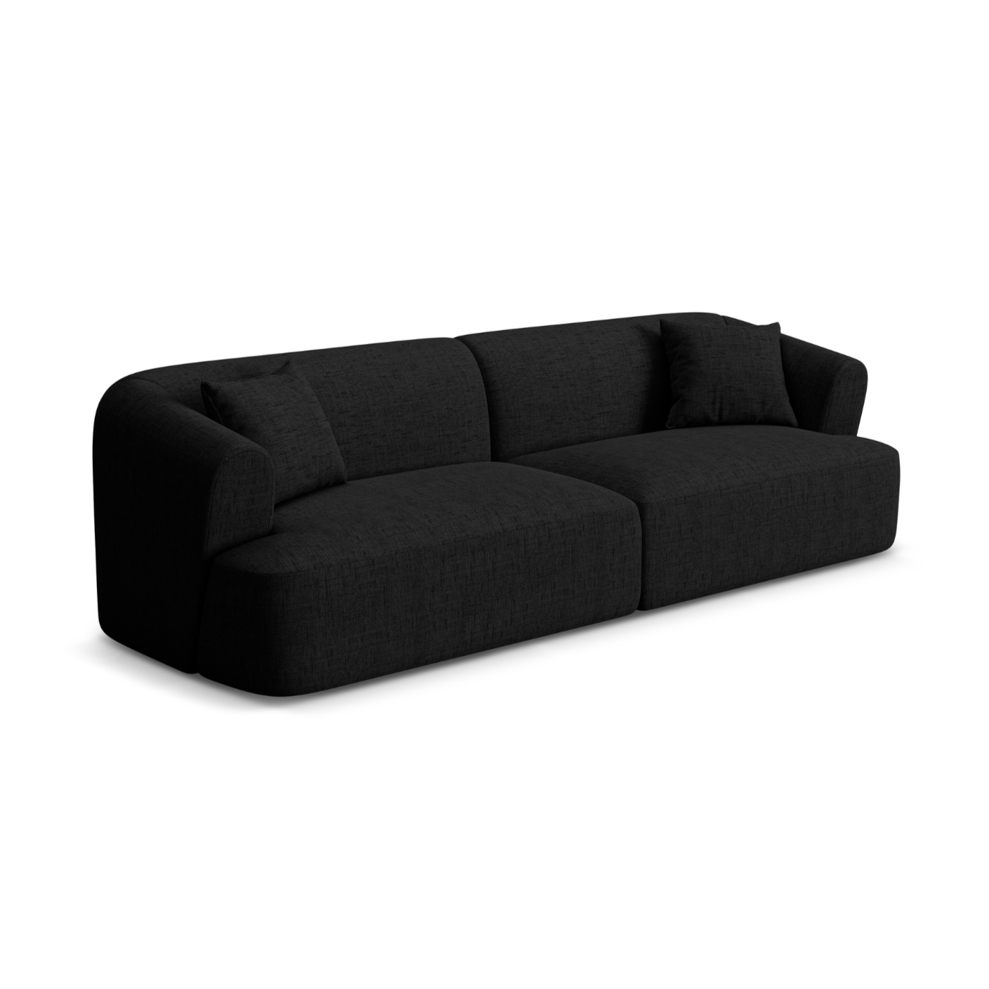 Sofa 4-osobowa CAMPI czarny szenil