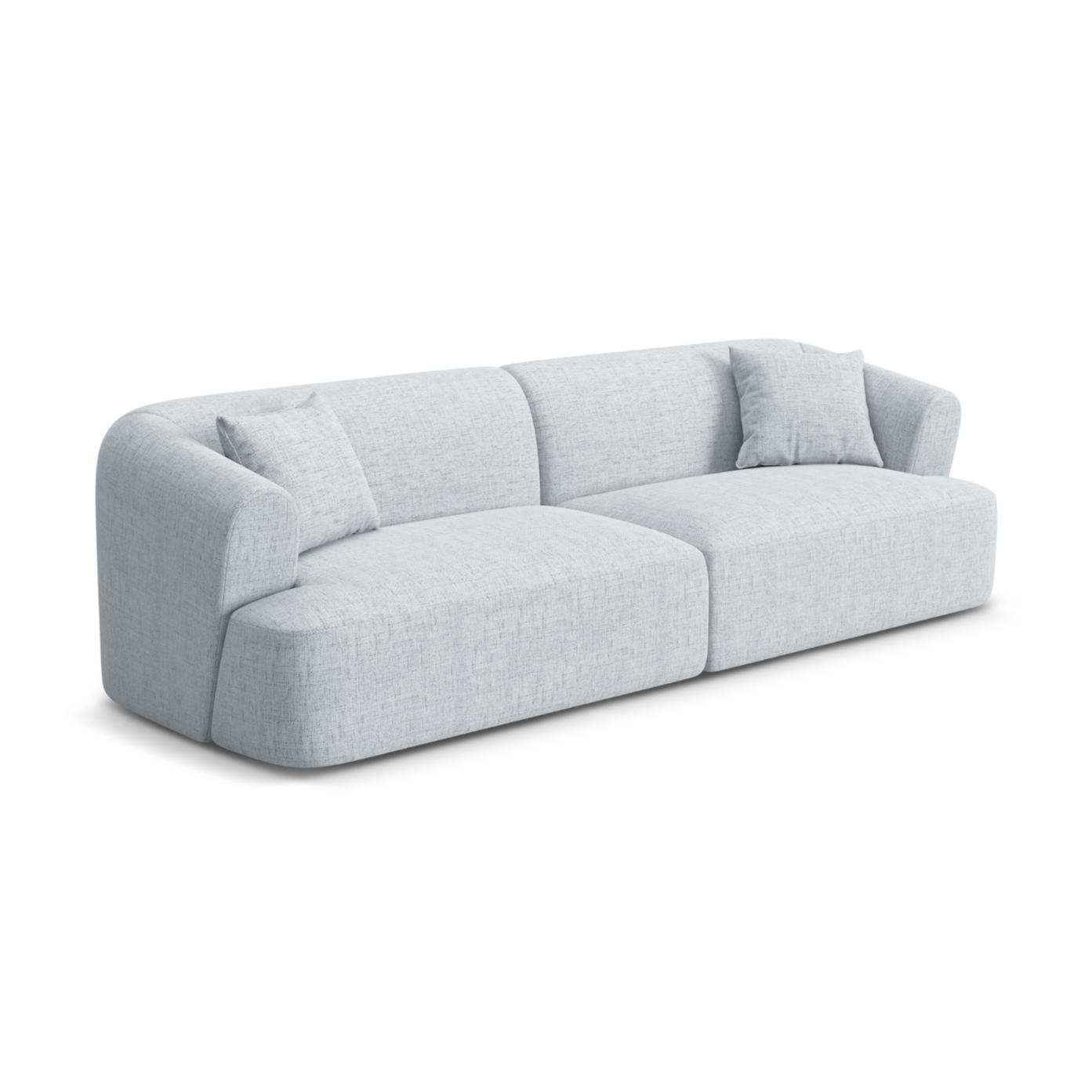 Sofa 4-osobowa CAMPI jasnoszary szenil