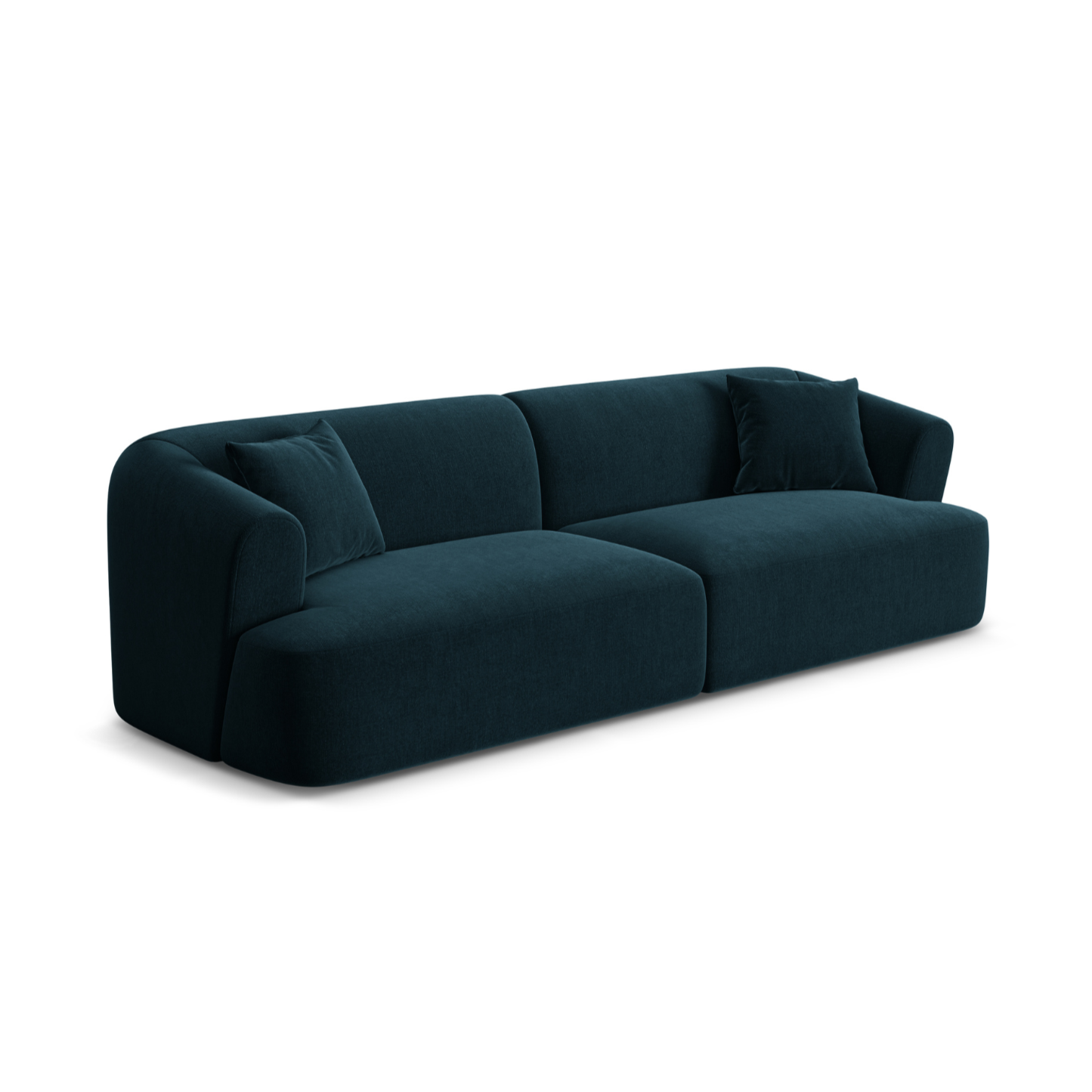 Sofa aksamitna 4-osobowa CAMPI petrol