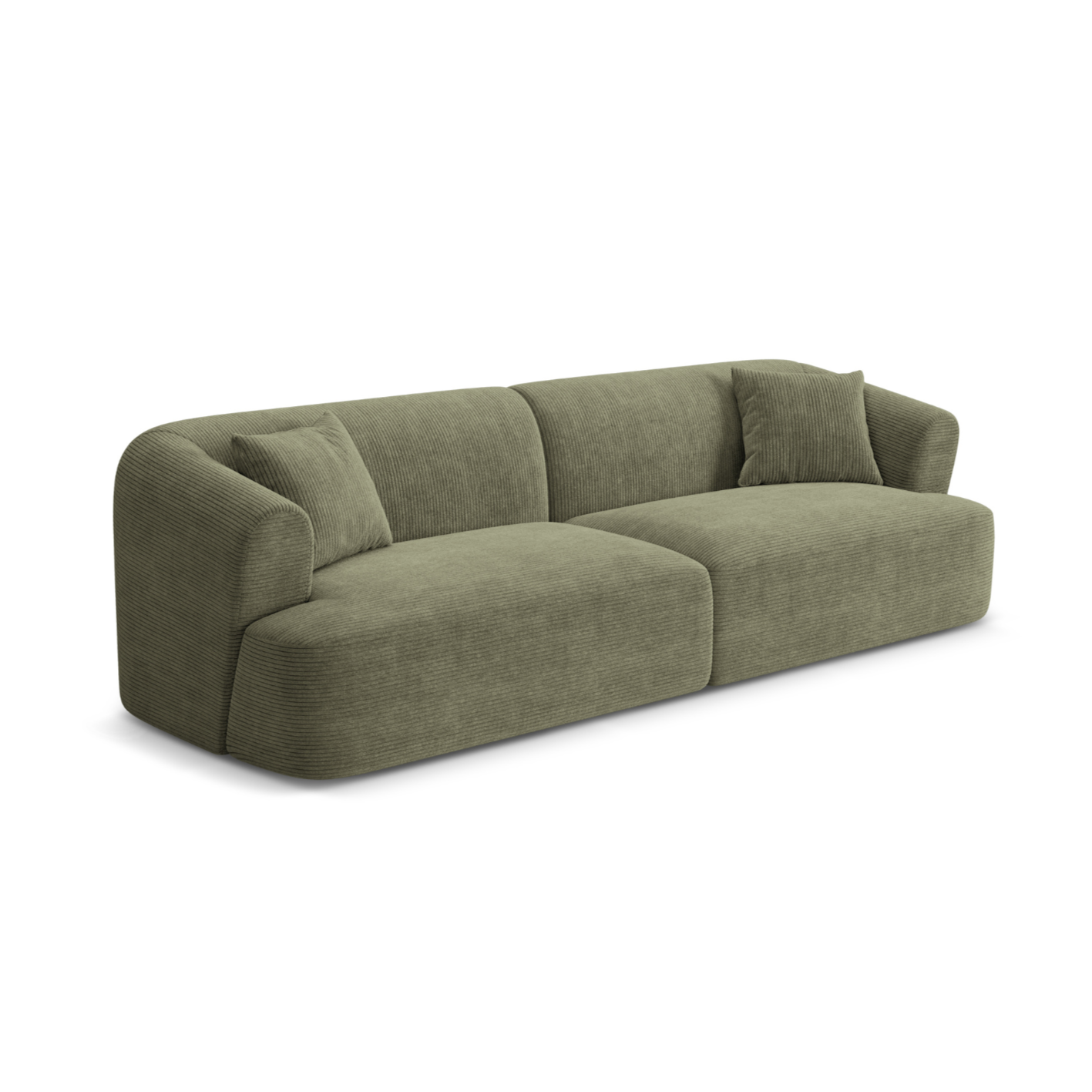 Sofa 4-osobowa CAMPI zielony sztruks