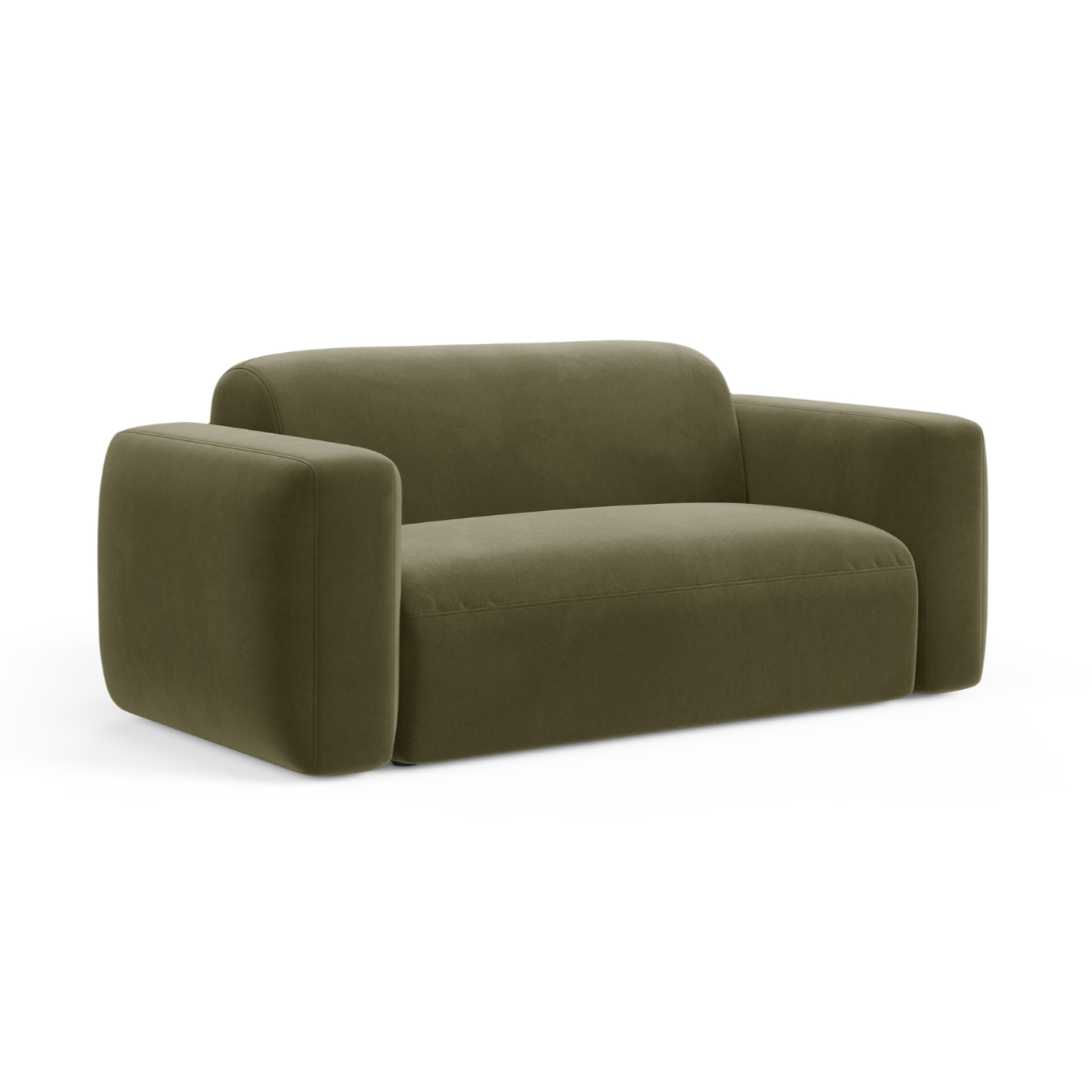 Sofa aksamitna 2-osobowa STRINO zielony