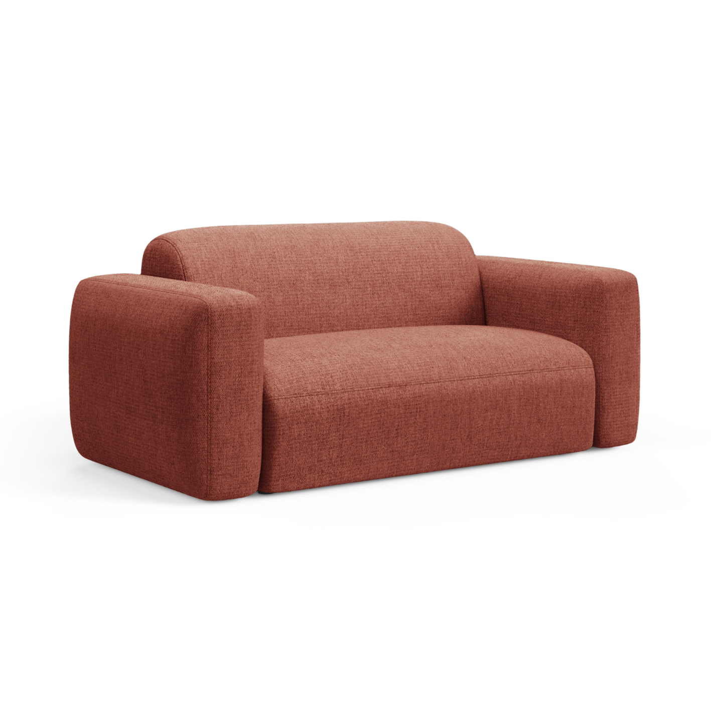 Sofa 2-osobowa STRINO koralowy szenil