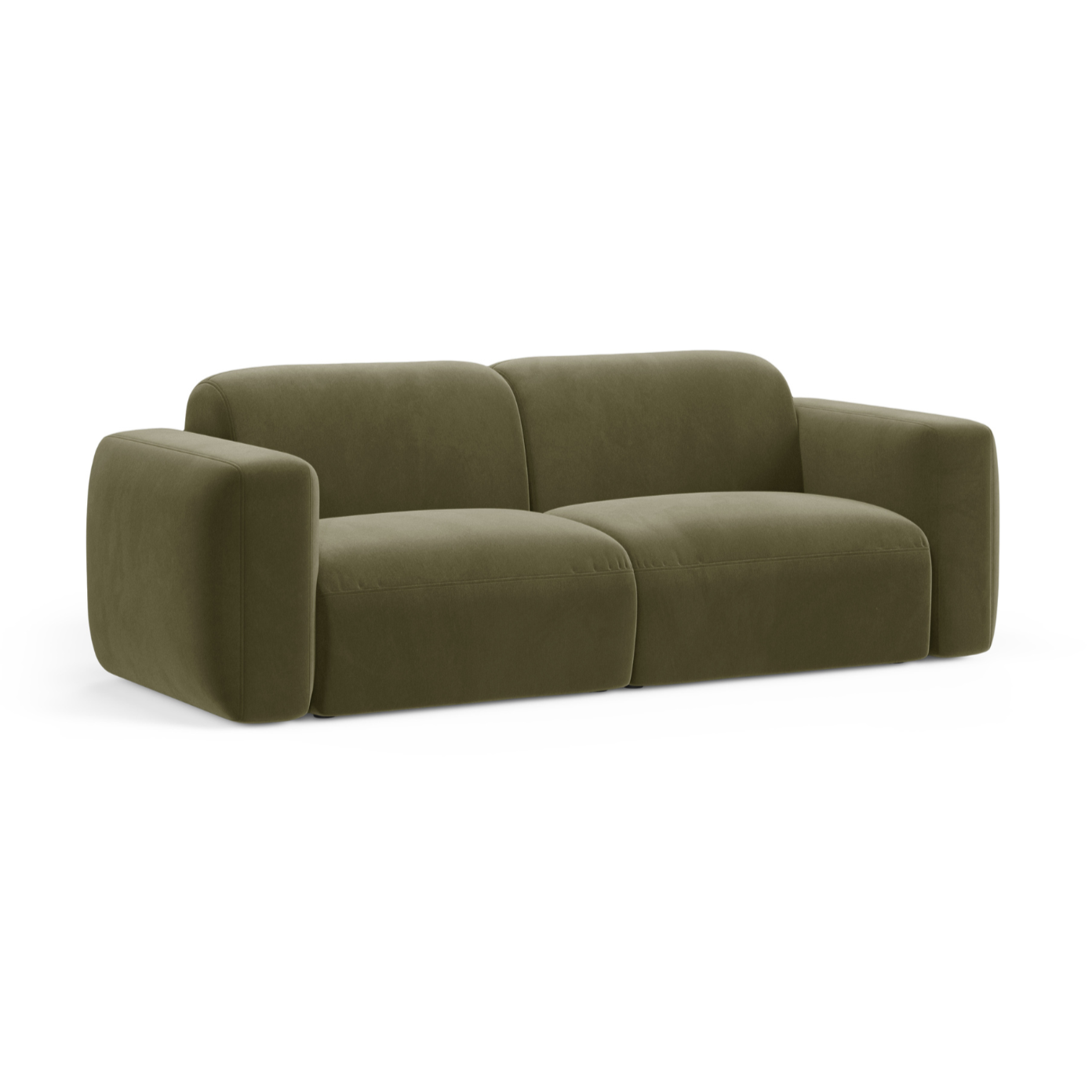 Sofa aksamitna 3-osobowa STRINO zielony