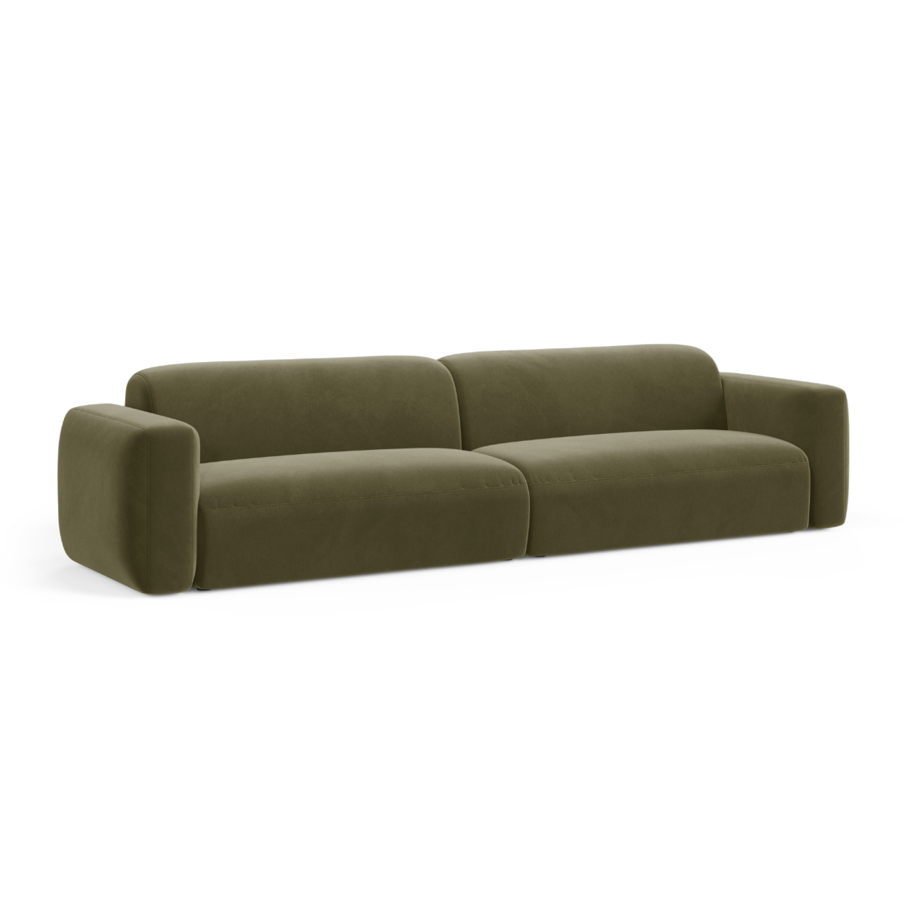 Sofa aksamitna 4-osobowa STRINO zielony