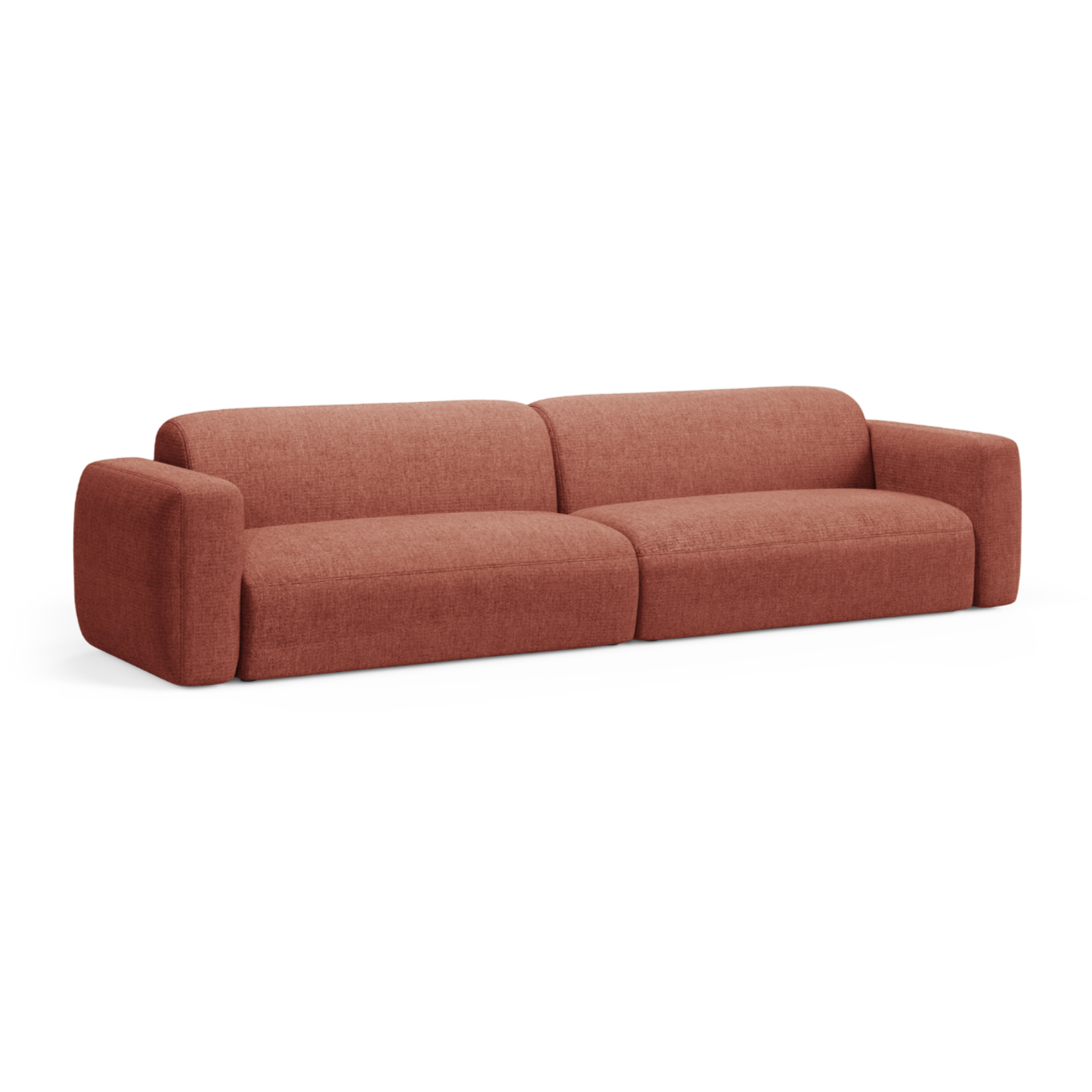 Sofa 4-osobowa STRINO koralowy szenil