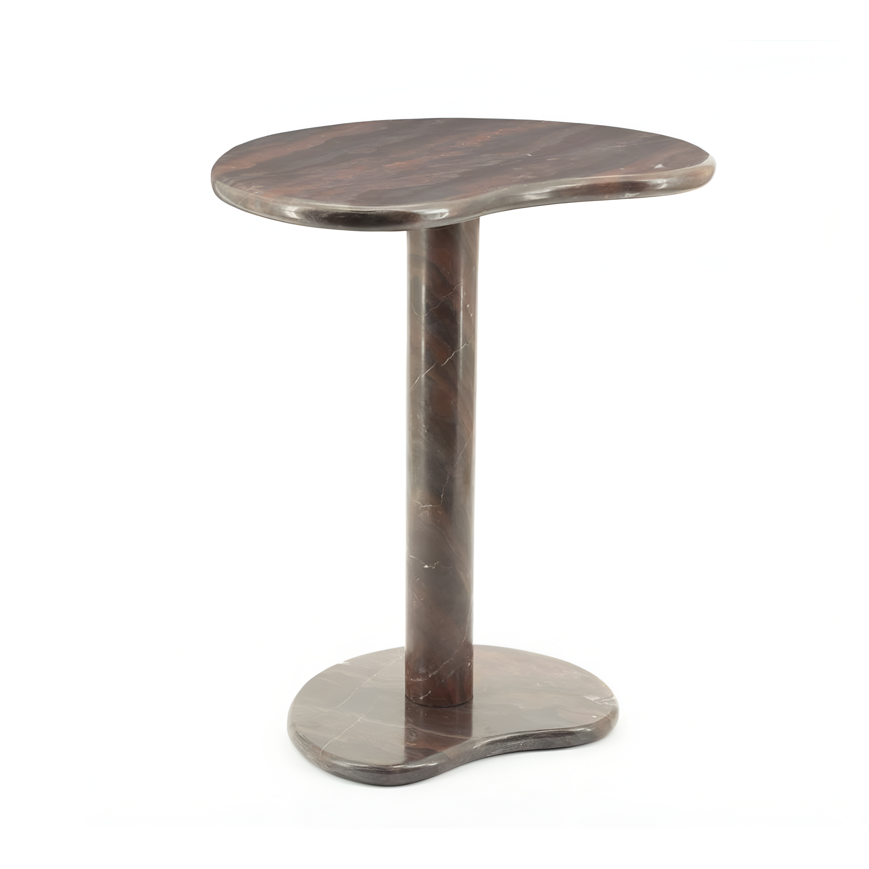 Beistelltisch ROSSO brauner Marmor