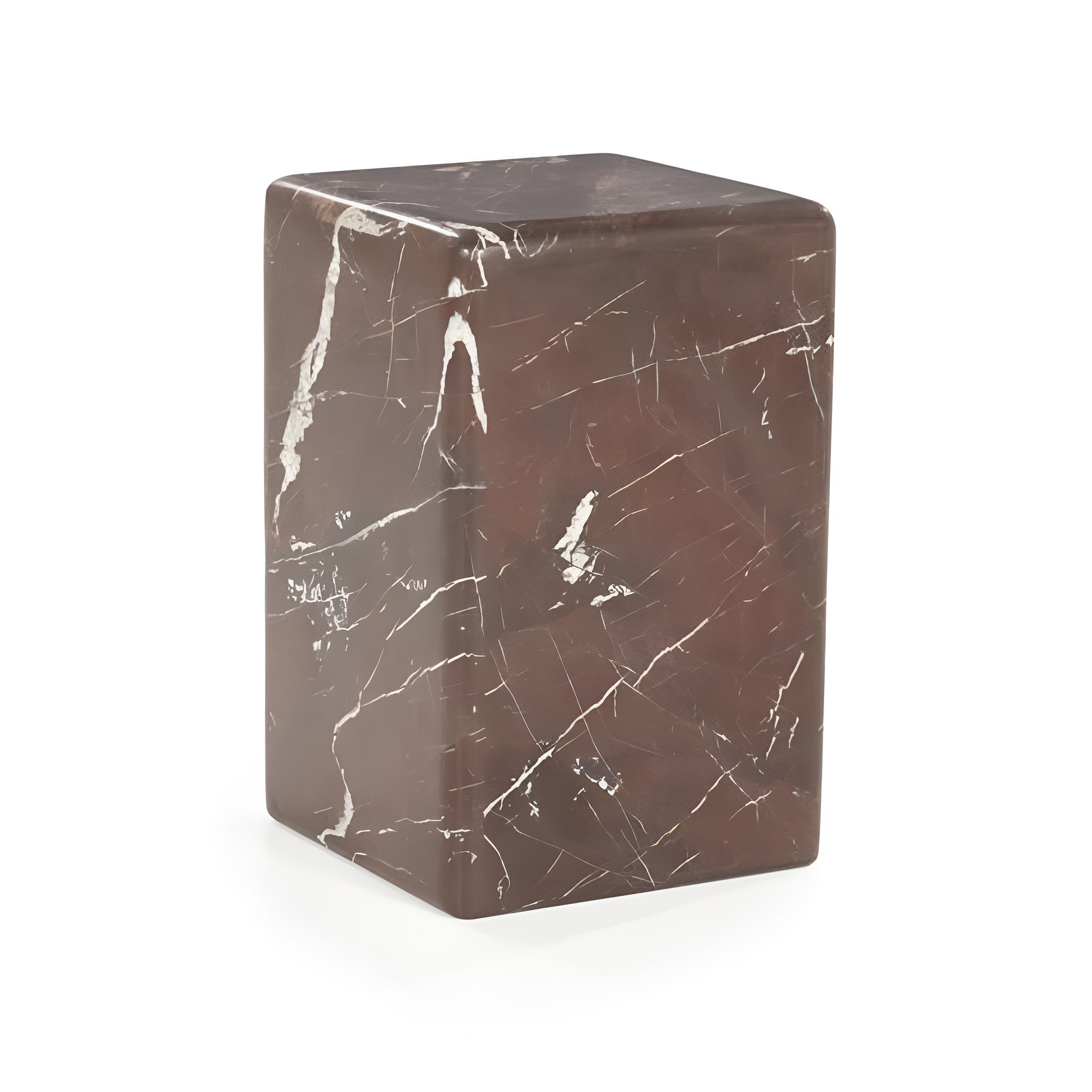 Beistelltisch DICE bordeaux Marmor