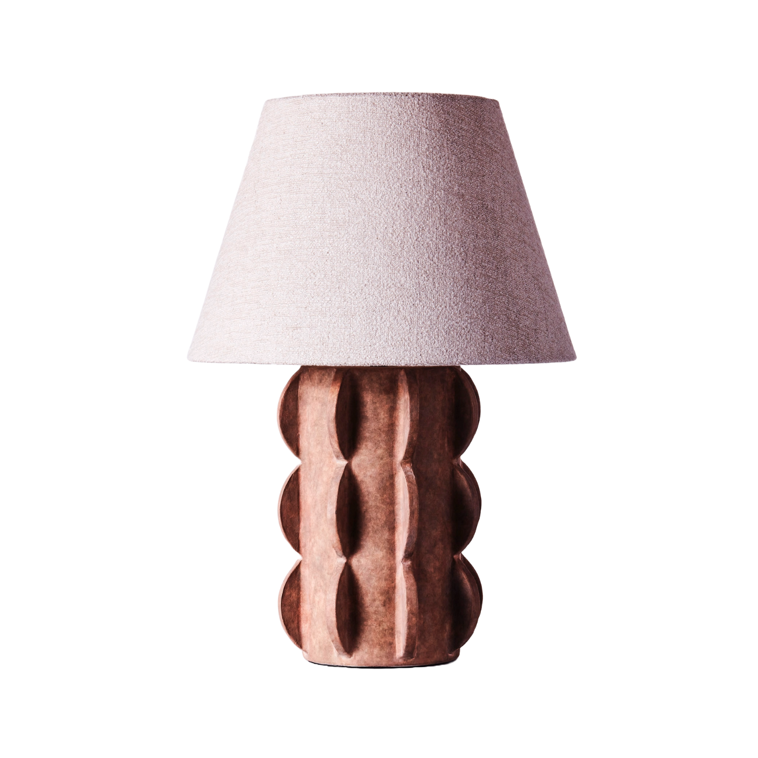 Tischlampe ACISSIMO braune Keramik
