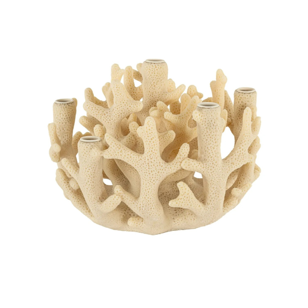 CLARICE beige candle holder