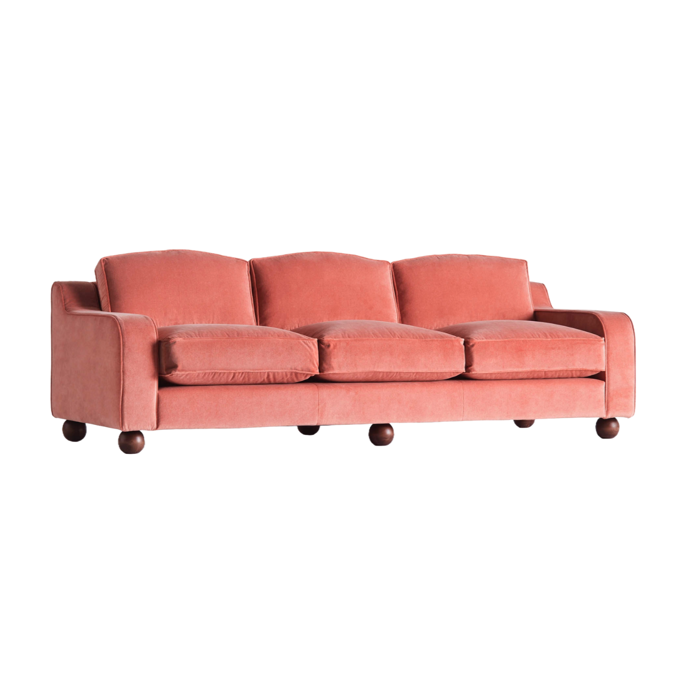Sofa LOLA koralowy welur