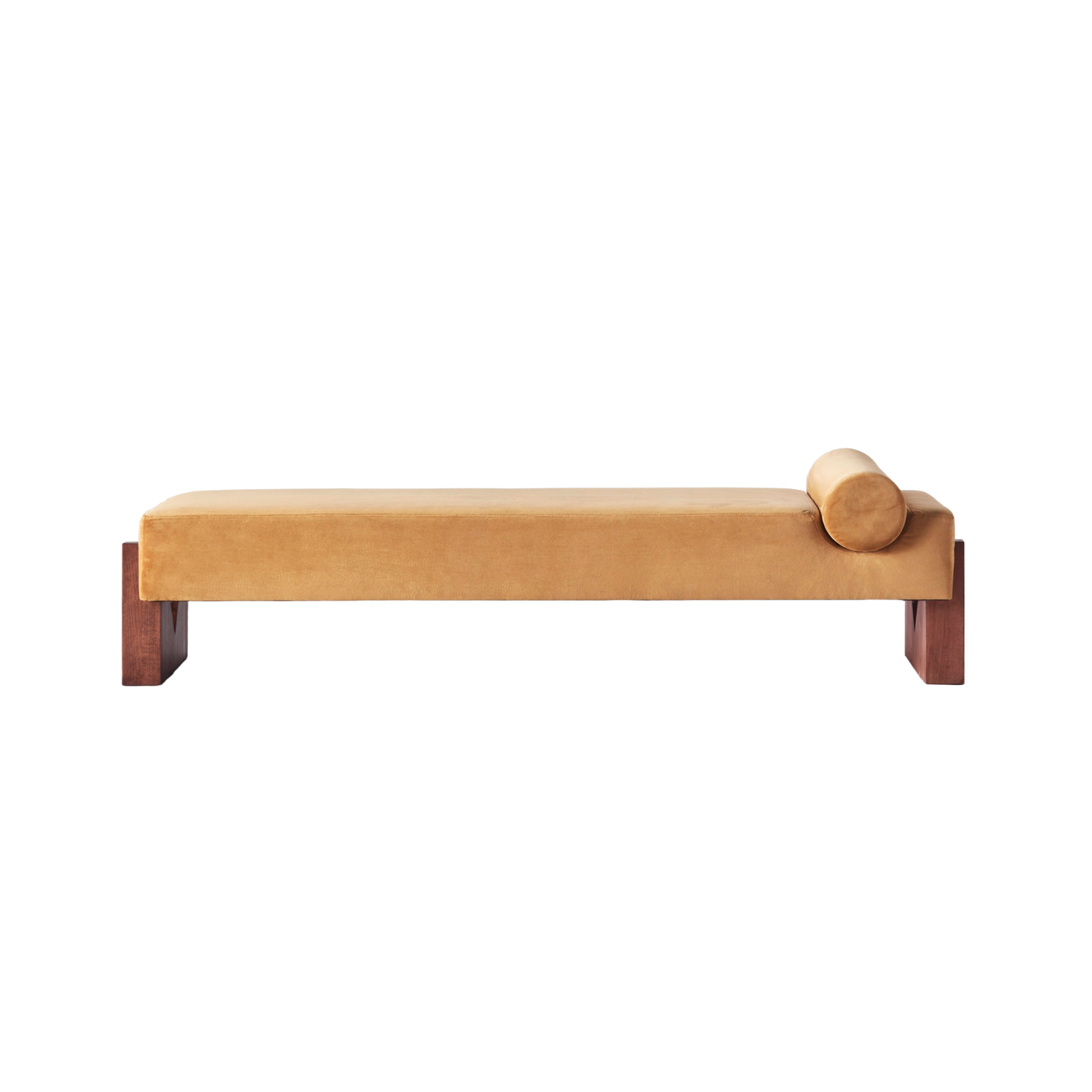 Daybed V mustard velvet