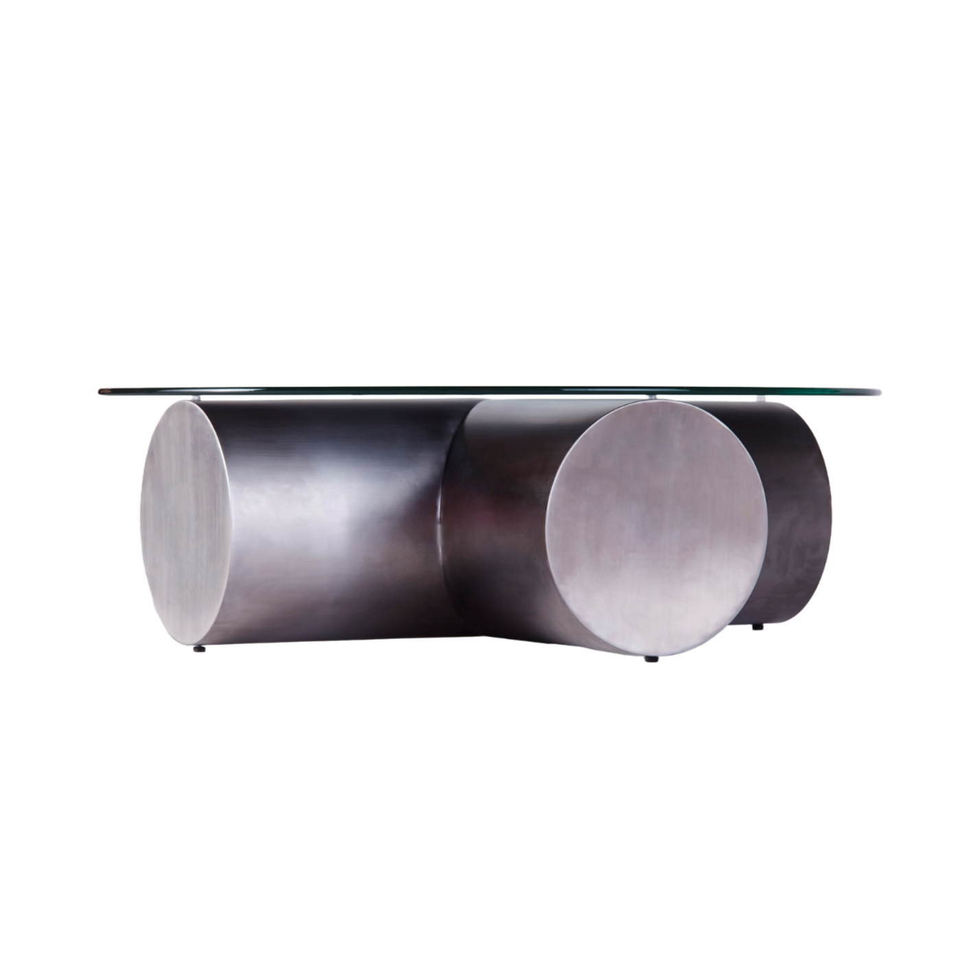 Couchtisch CROSS poliertes Stahl