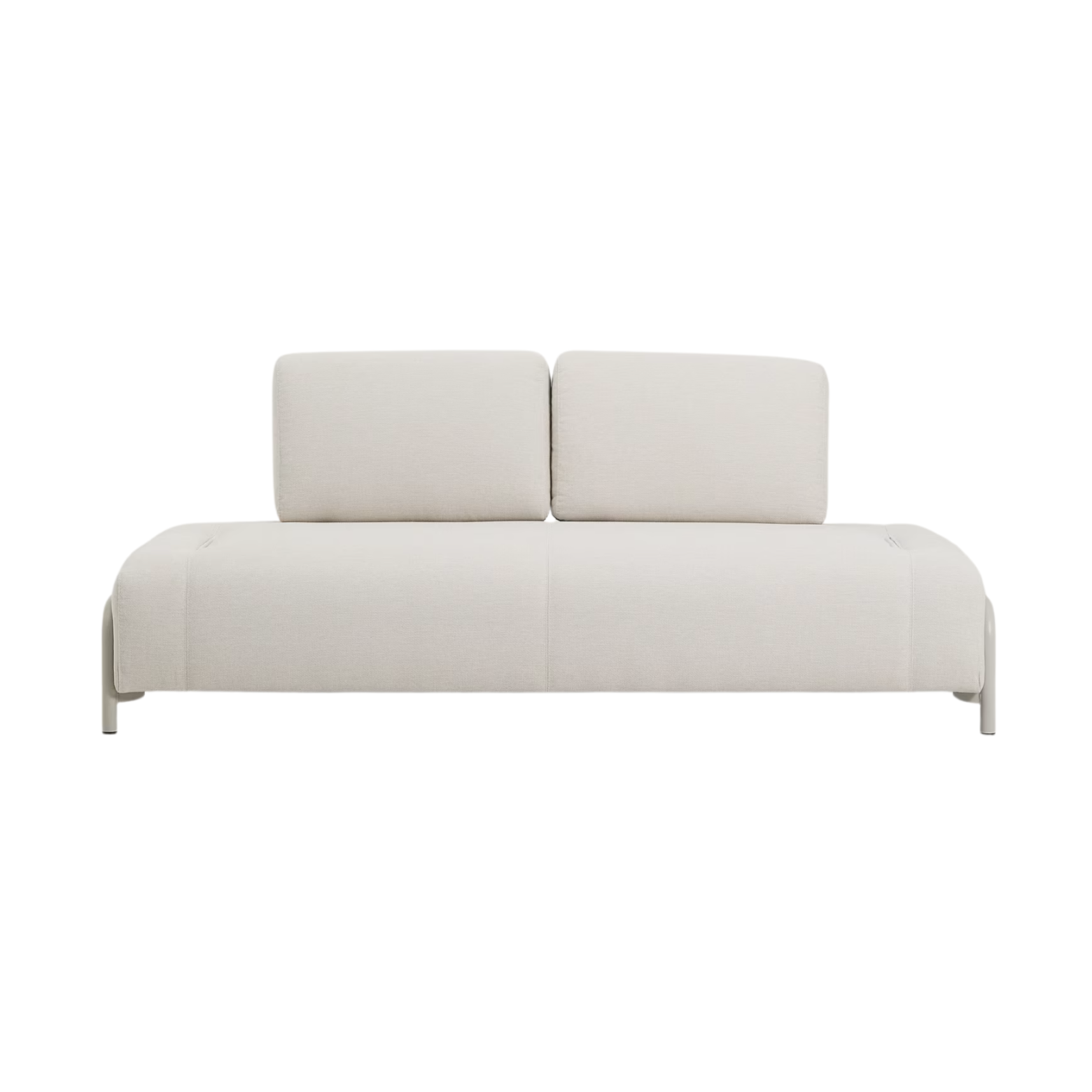 Sofa modułowa 2-osobowa COMPO beżowy z beżową podstawą