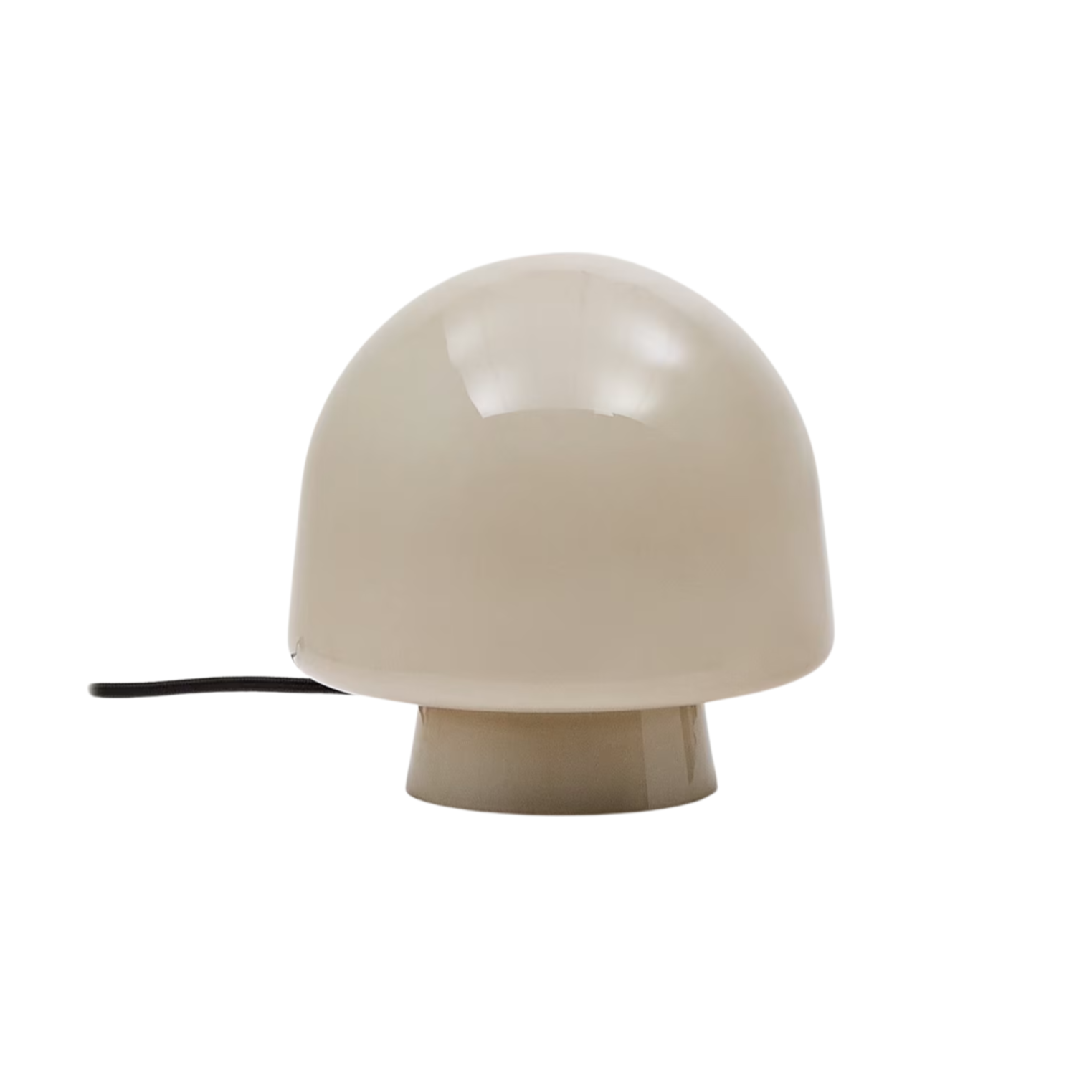 REIG Table Lamp Gray Glass