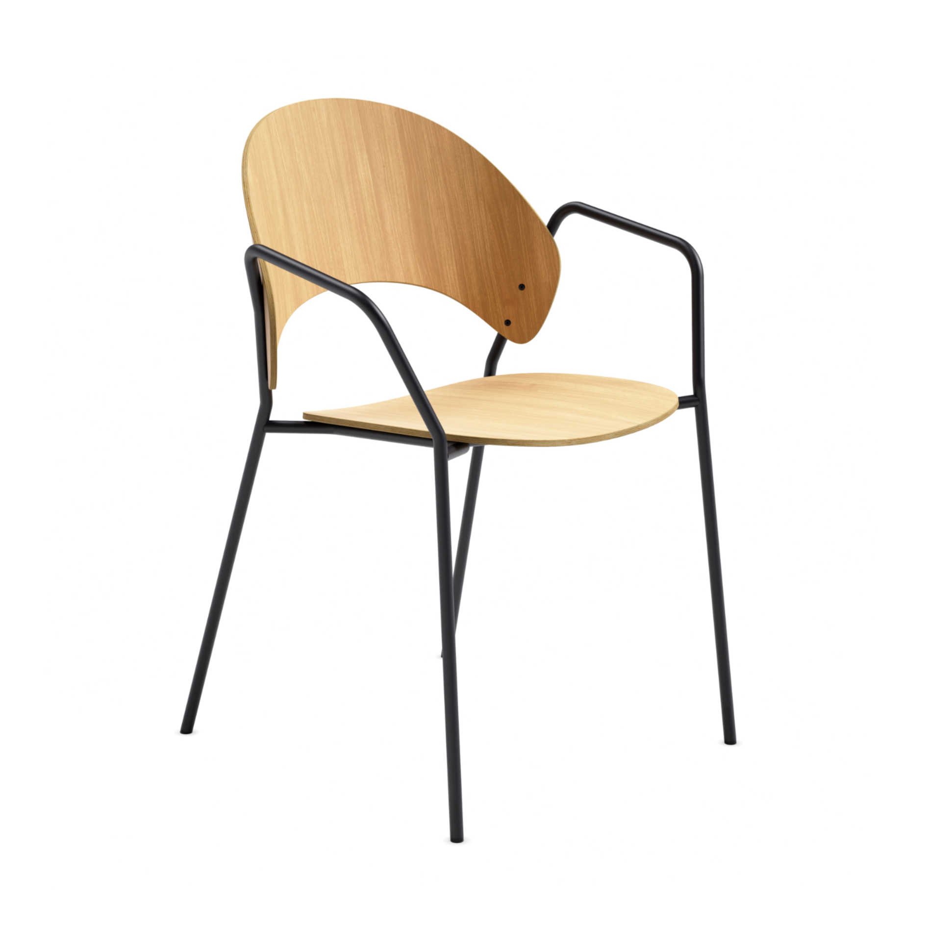 DOSINA Armchair with Oak Veneer