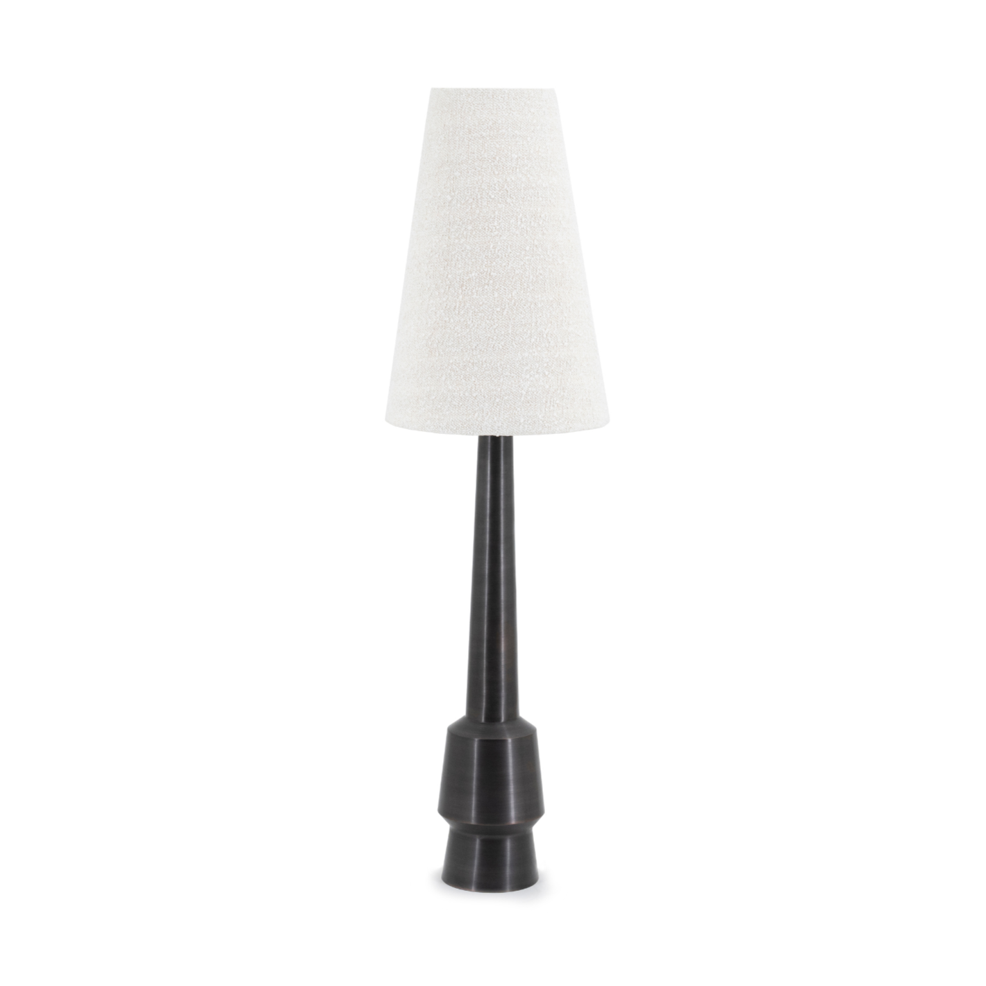 Lampa podłogowa DAWN jasnobeżowy z ciemnobrązową podstawą
