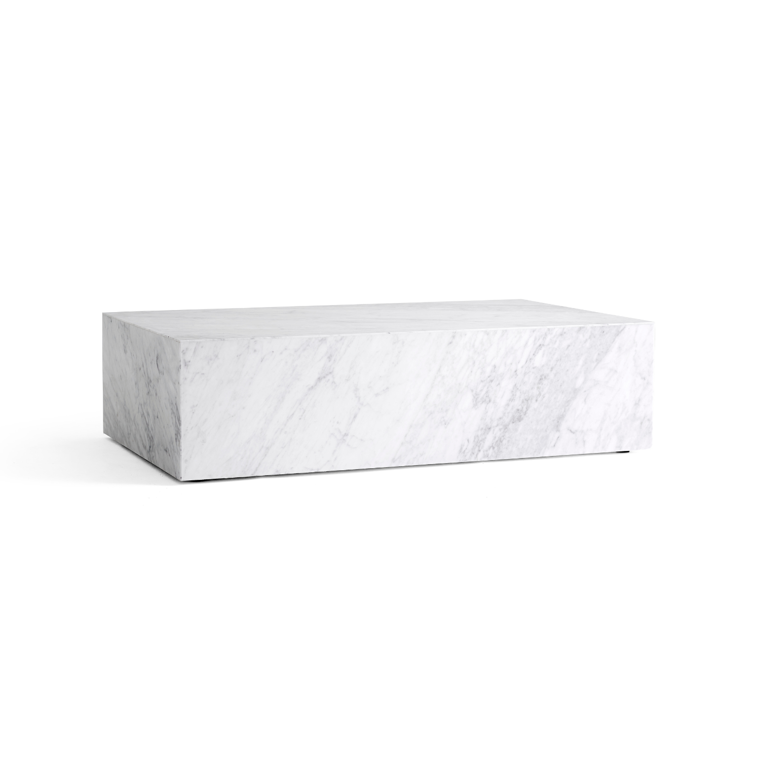 Stolik kawowy PLINTH biały marmur