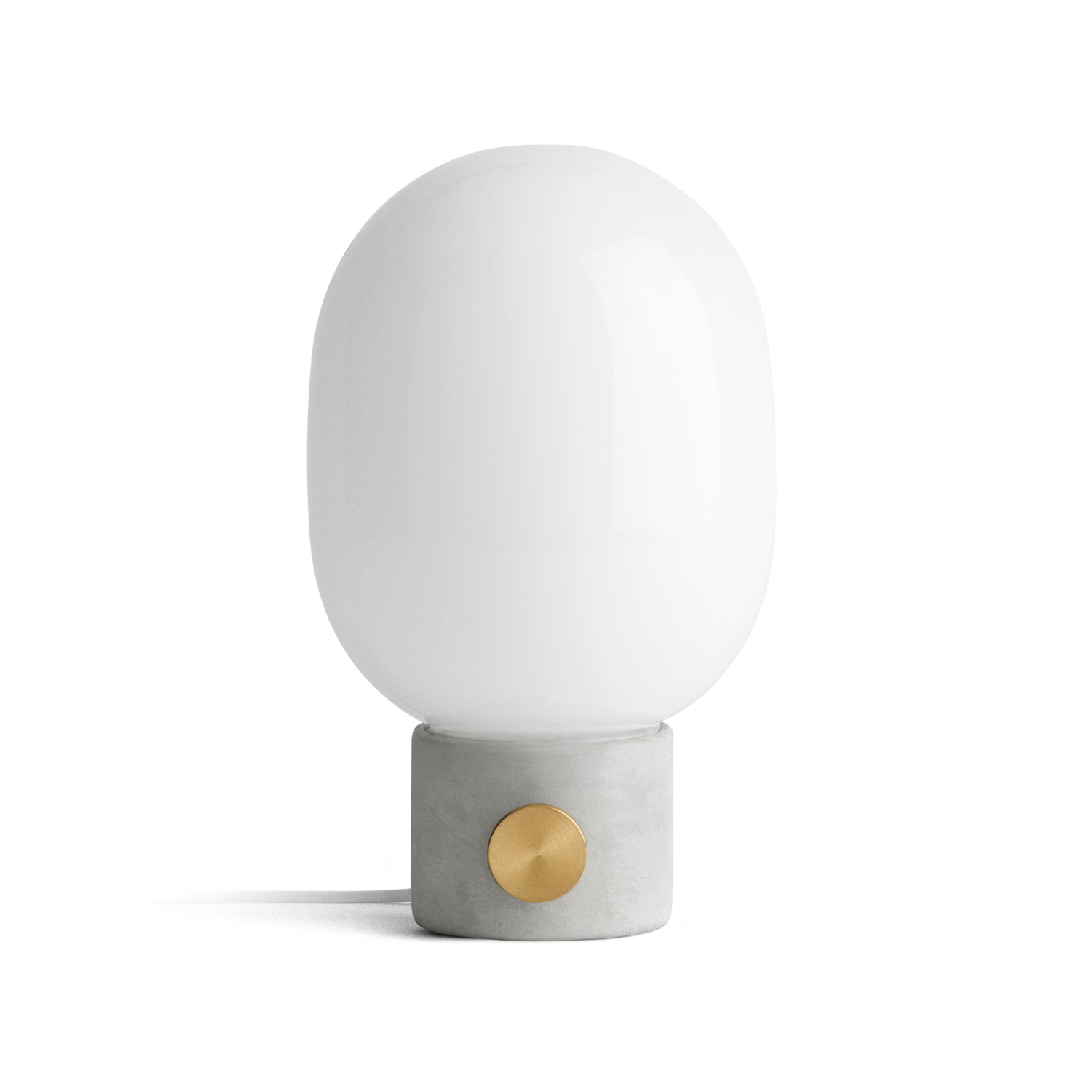 JWDA Table Lamp Blown Glass with Concrete Base