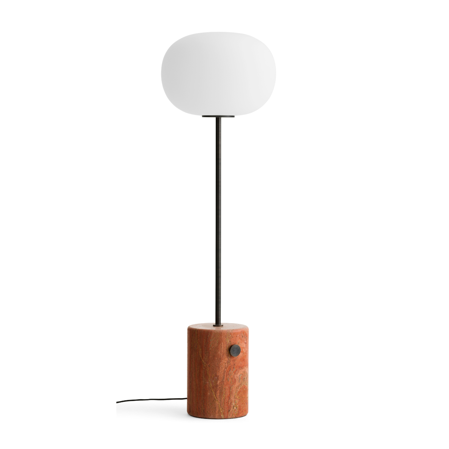 Lampa podłogowa JWDA czerwony trawertyn