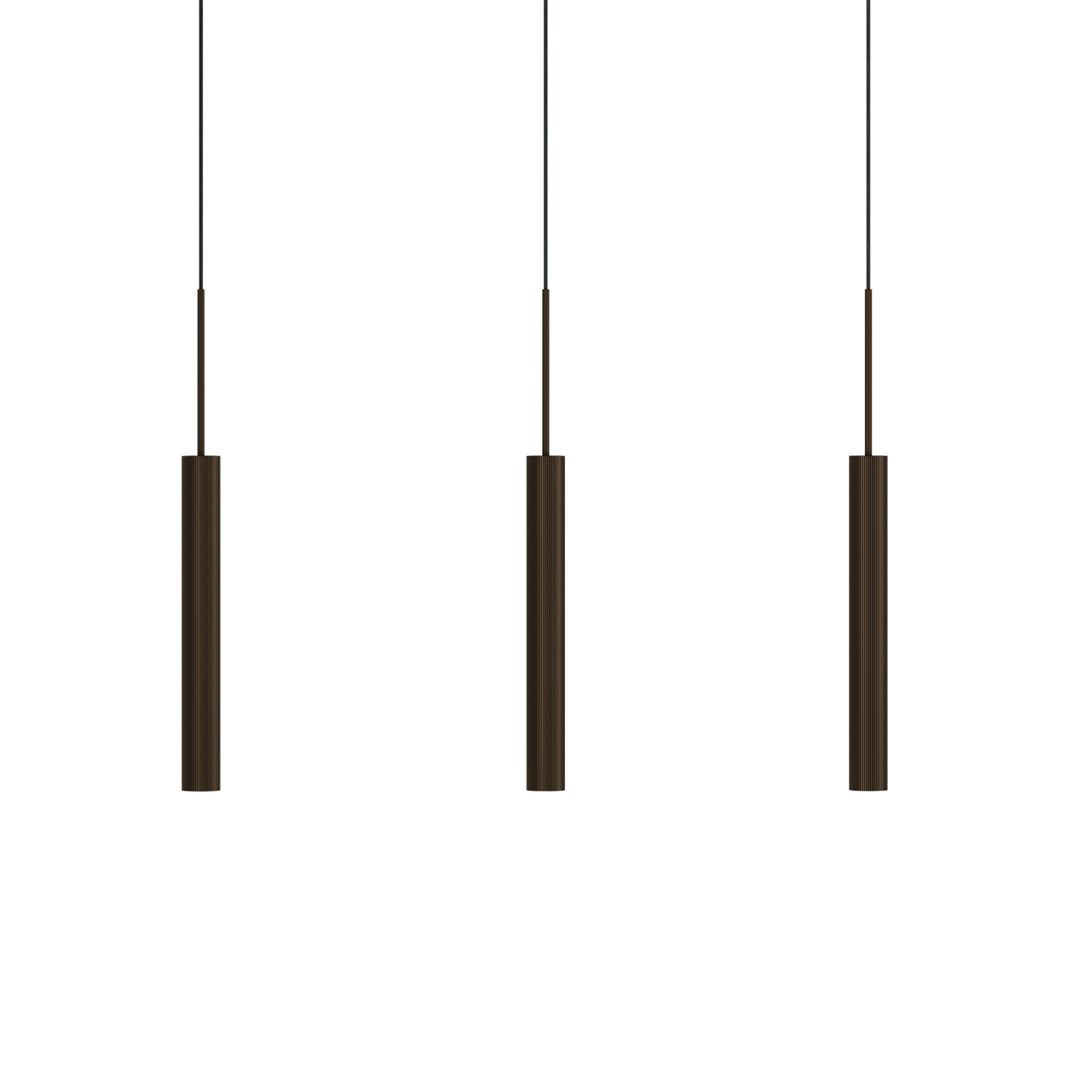 Lampa wisząca TUBULAIRE RAIL brązowy