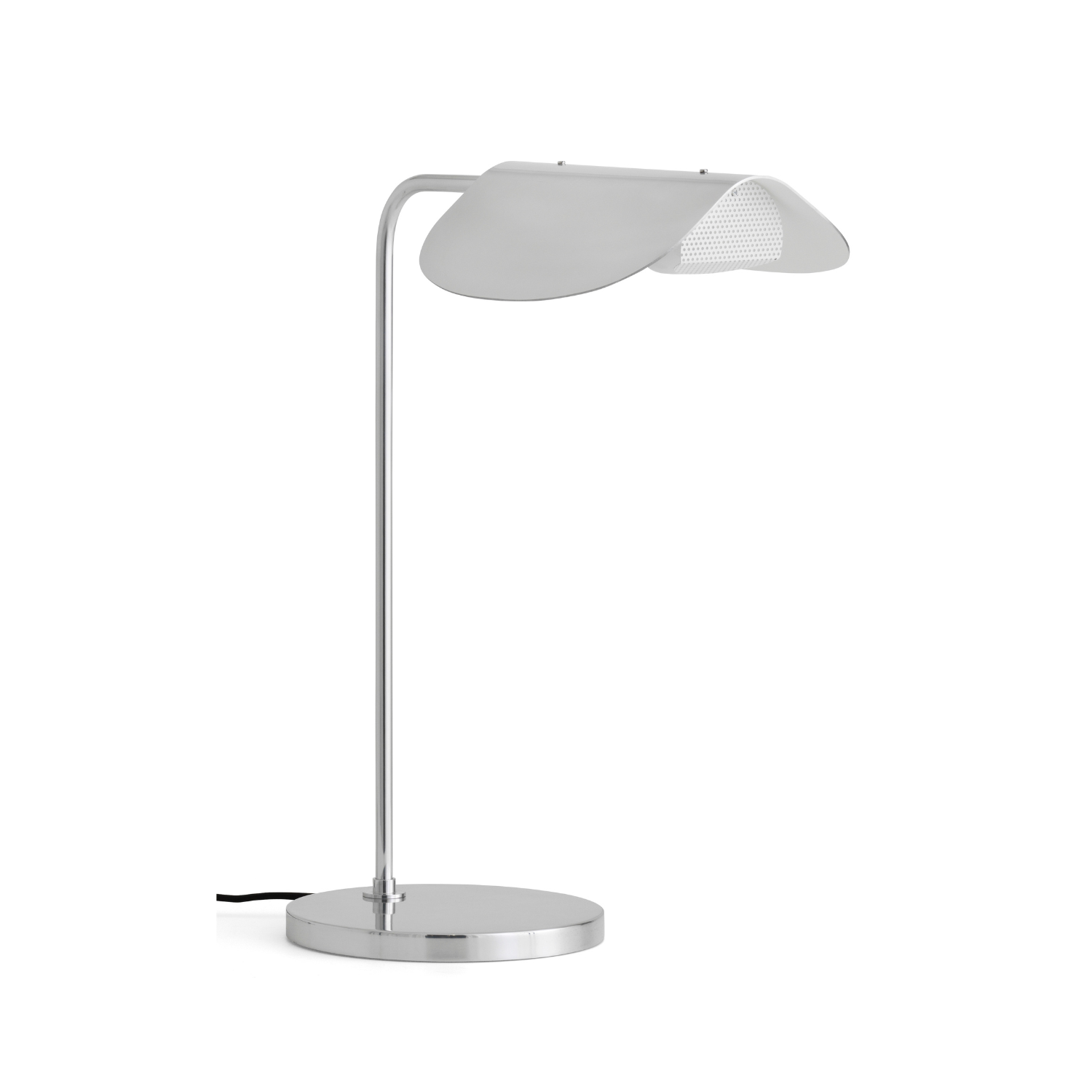 Tischlampe WING aus poliertem Aluminium
