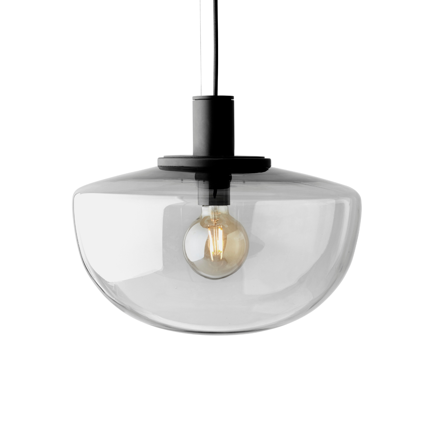 Lampa wisząca BANK dymione szkło