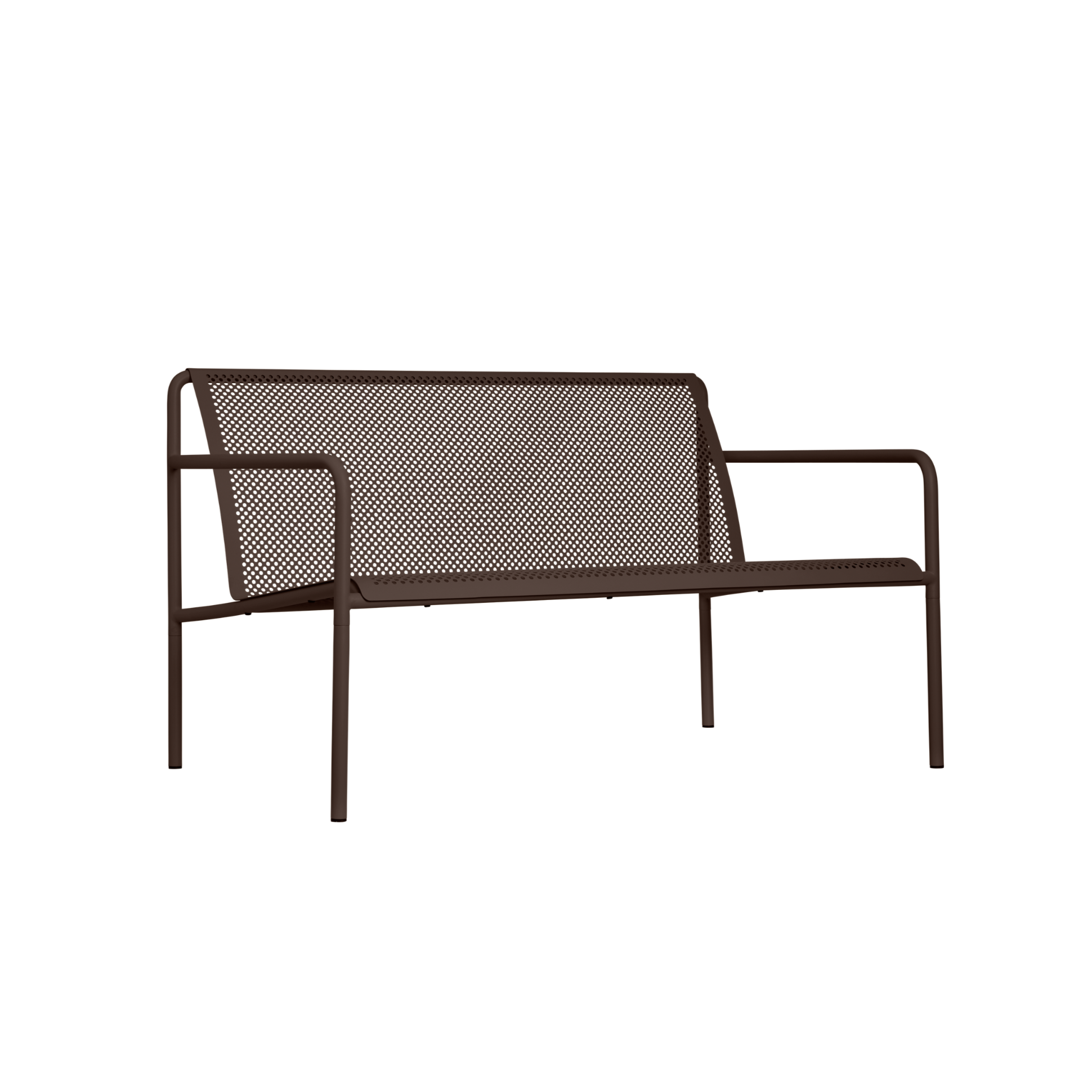 Sofa ogrodowa 2-osobowa DAPPLE ciemna czekolada